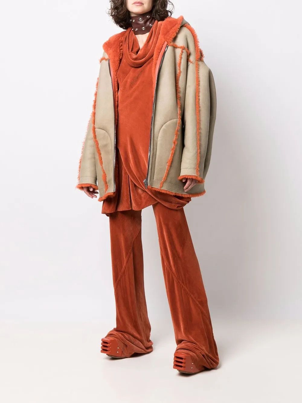 Rick Owens o1y0126 Sweatpant in Rust Size 28" / US 6 / IT 42 - 4 Thumbnail