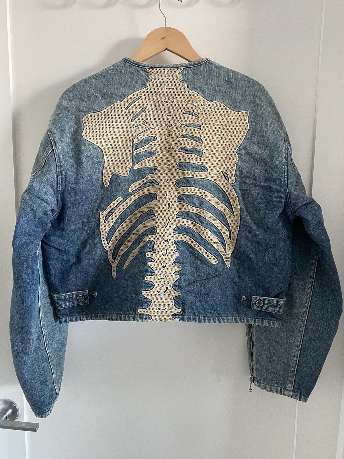 Kapital Kapital Kountry 14oz Denim Motocross Jacket (BONE) | Grailed