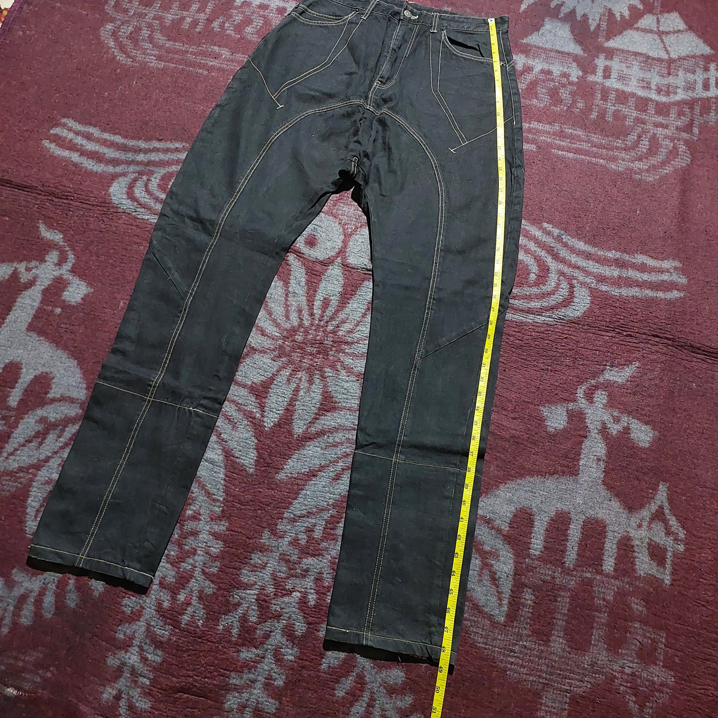 PPFM PPFM japan black skinny dropcrotch denim pants Size US 33 - 12 Thumbnail