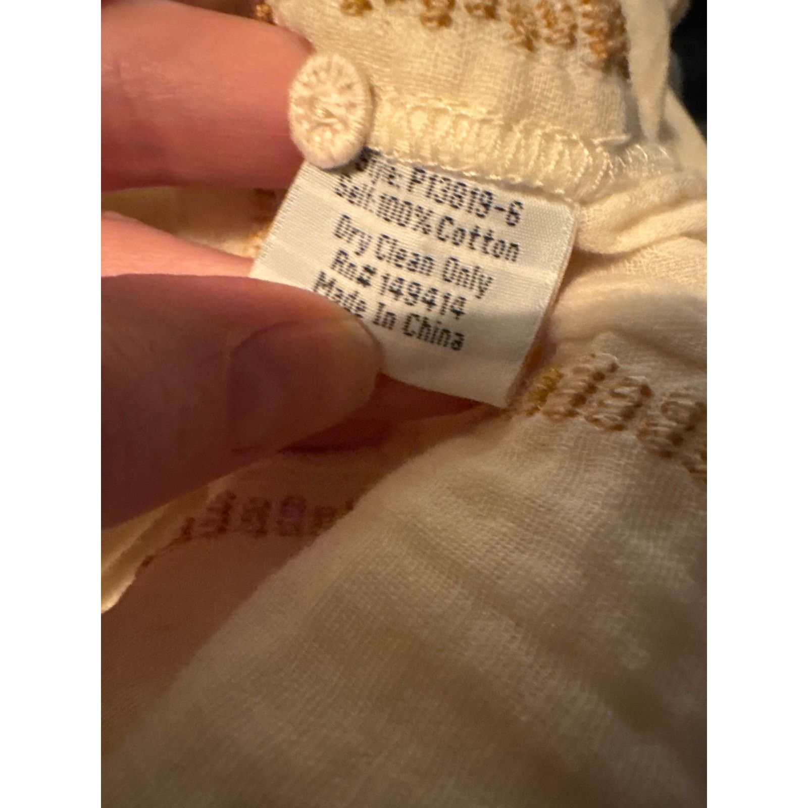 Johnny Was JOHNNY WAS Mars Cotton Gauze Embroidered and Beaded Blouse Size XS / US 0-2 / IT 36-38 - 8 Thumbnail