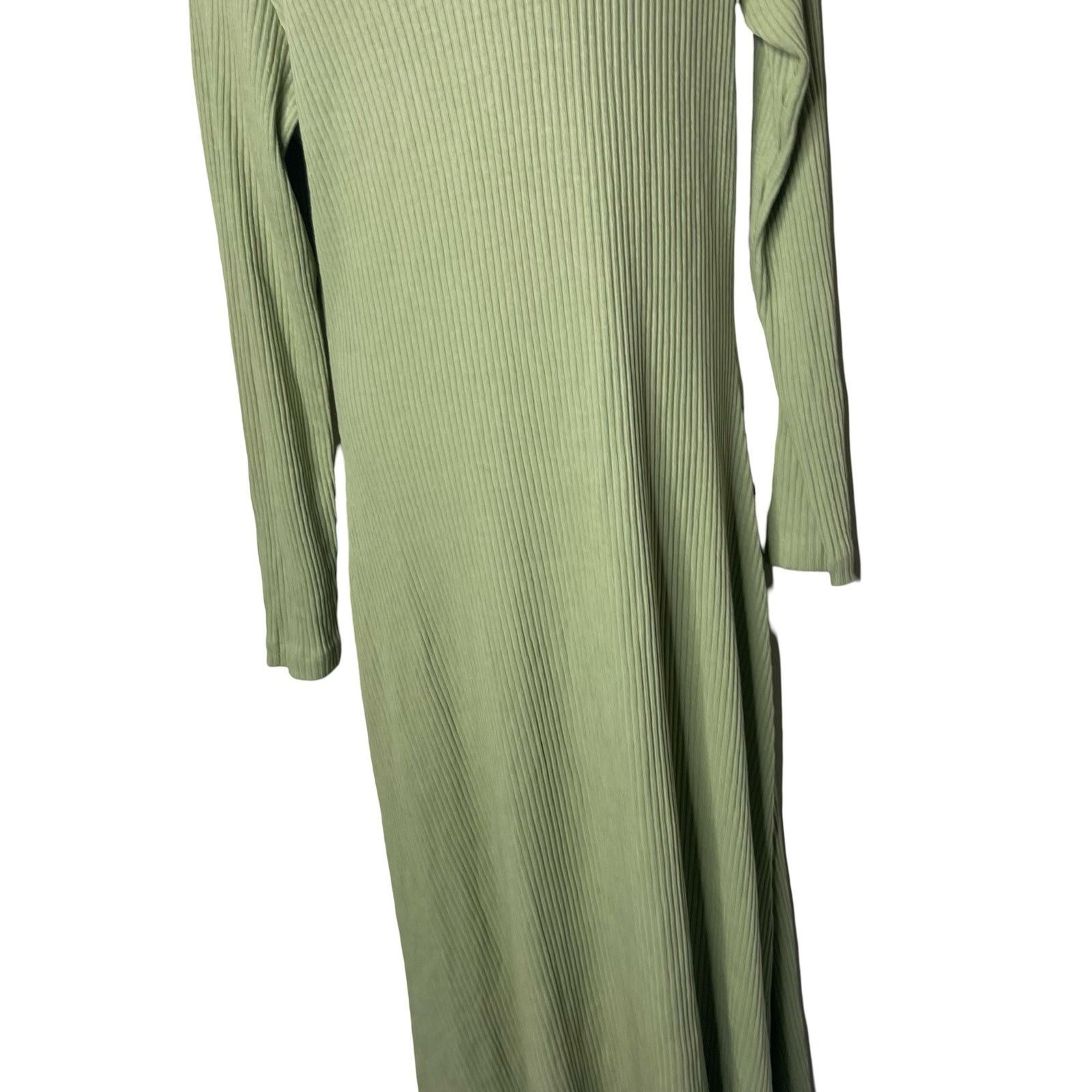 Mara Hoffman NWOT MARA HOFFMAN Light Green Stretchy Ribbed Emery Dress L Size L / US 10 / IT 46 - 5 Thumbnail