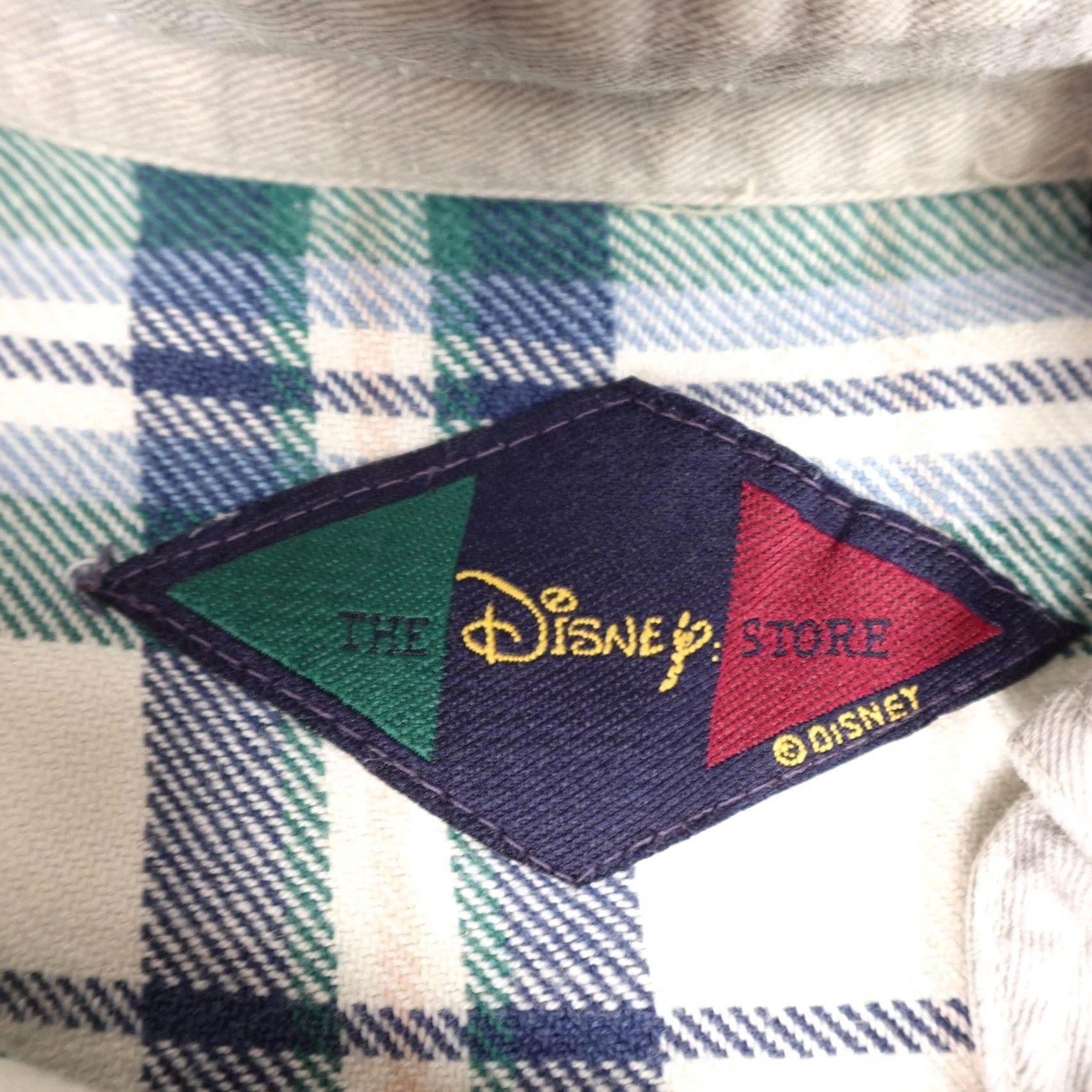 Disney VINTAGE Disney Mickey Mouse Shirt Mens Medium Green Plaid Flannel Football 90s Size US M / EU 48-50 / 2 - 2 Thumbnail