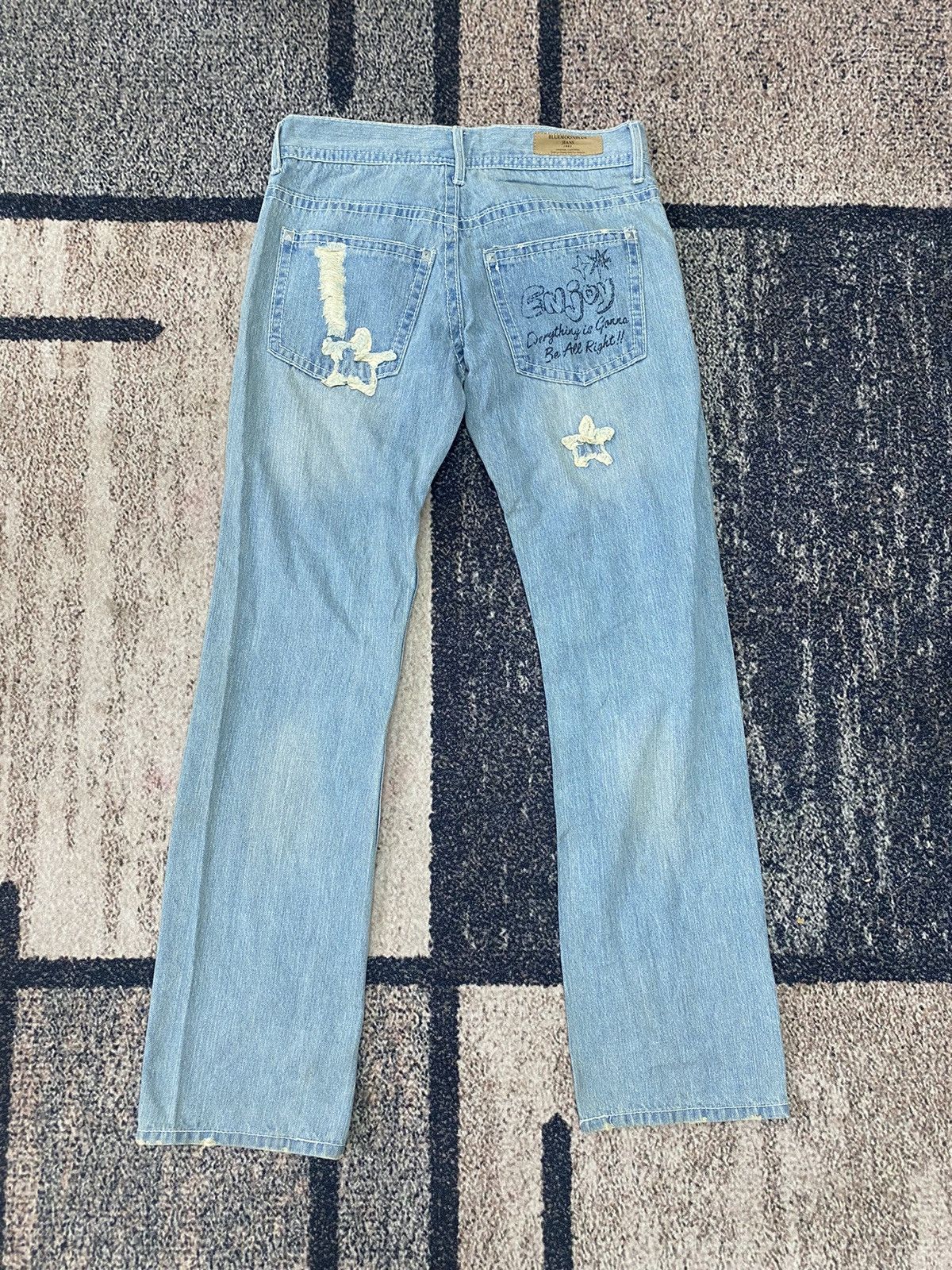 Japanese Brand Japanese Brand Bluemoon Blue Jeans 1993 Are You Ready ?! Size 30" / US 8 / IT 44 - 8 Thumbnail