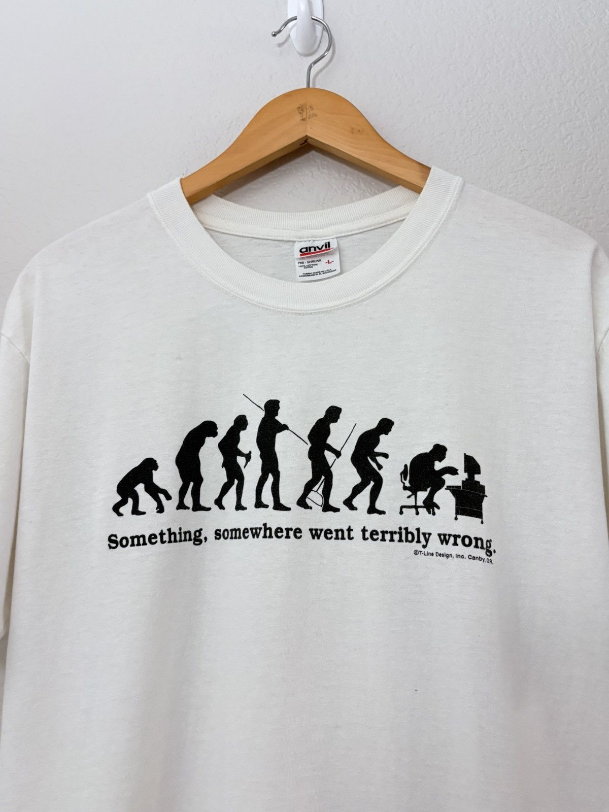 Vintage 00’s Evolution Something Somewhere Went Terribly Wrong Tee Size US L / EU 52-54 / 3 - 1 Thumbnail
