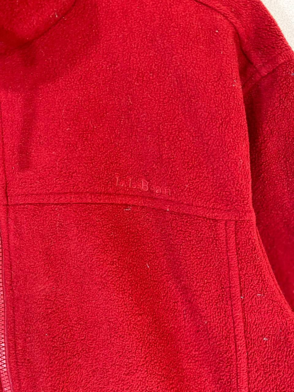 L.L. Bean ll bean red fleece jacket nice design Size US L / EU 52-54 / 3 - 2 Thumbnail