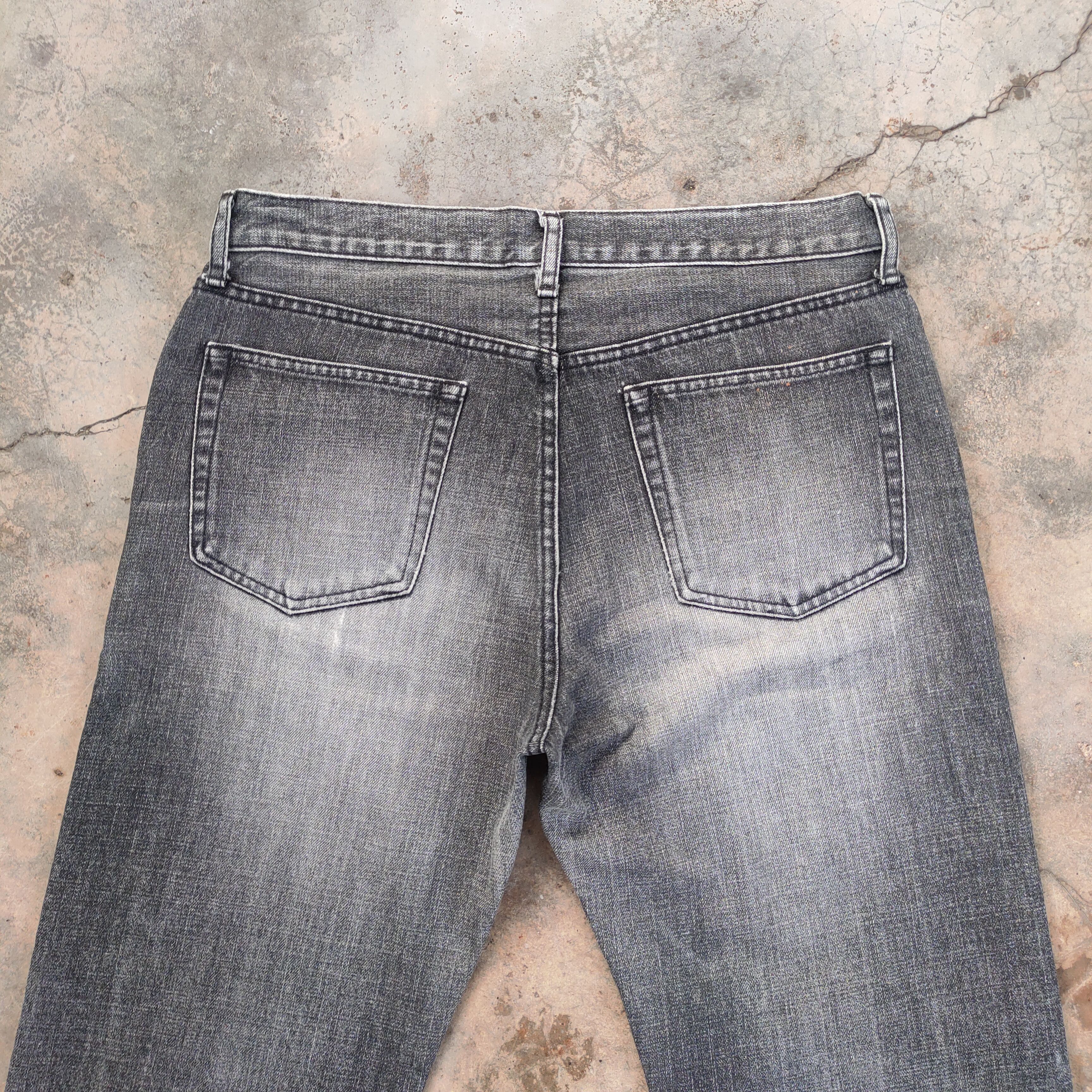 Japanese Brand #JAPANESE VINTAGE BLACK FADED RIPPED JEANS DENIM PANTS Size US 34 / EU 50 - 9 Thumbnail
