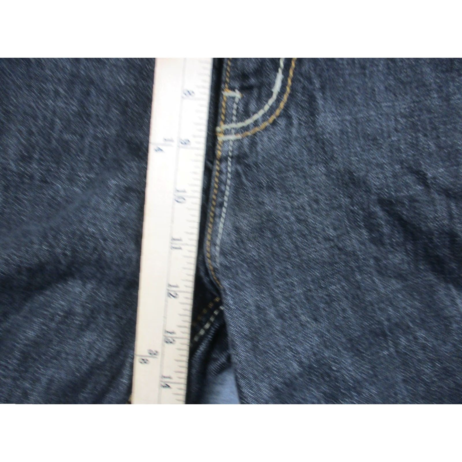Vintage VINTAGE Eight 732 Jeans Mens 34x32 Baggy Loose Hip Hop Grunge Metal Embroidered Logo Patch Stains Studded Size US 38 / EU 54 - 6 Thumbnail