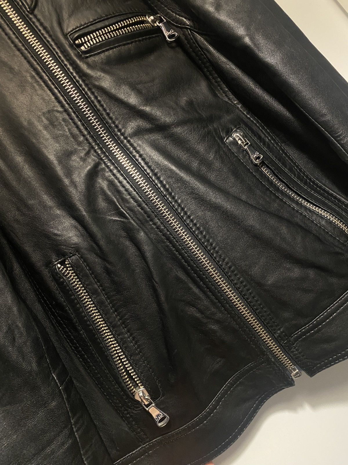 Dolce & Gabbana Dolce & gabbana luxury biker lamb leather women jacket Size M / US 6-8 / IT 42-44 - 8 Thumbnail