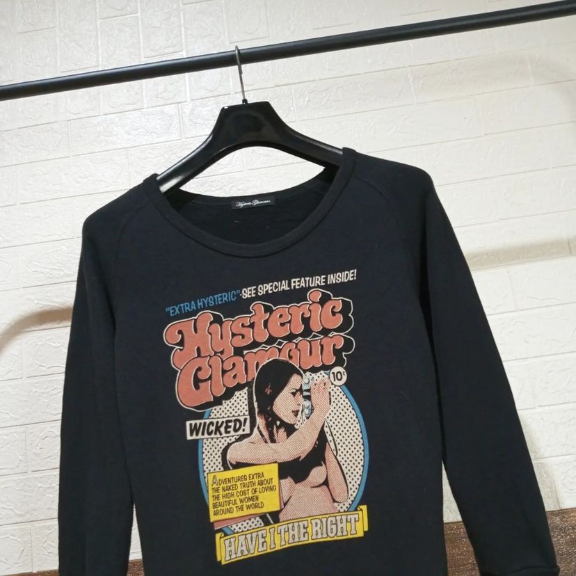 image of Hysteric Glamour Sweatshirt in Black, Men's (Size Medium)