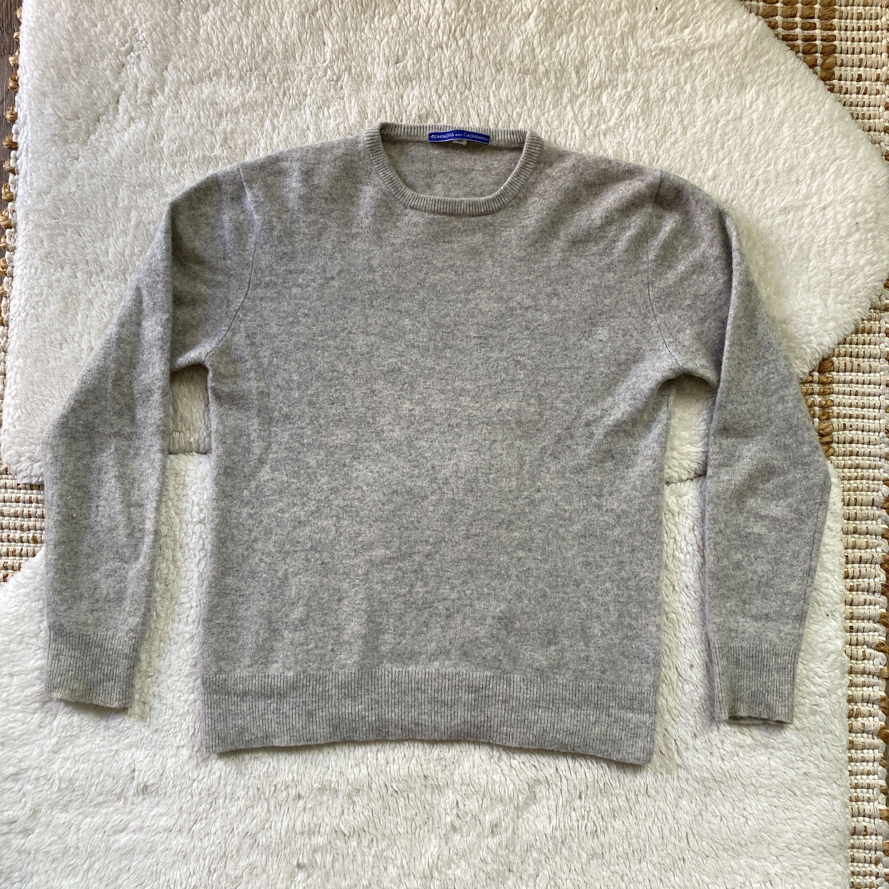 Other Italian Luxury 100% Cashmere Grey Crewneck Sweater Size M / US 6-8 / IT 42-44 - 12 Thumbnail
