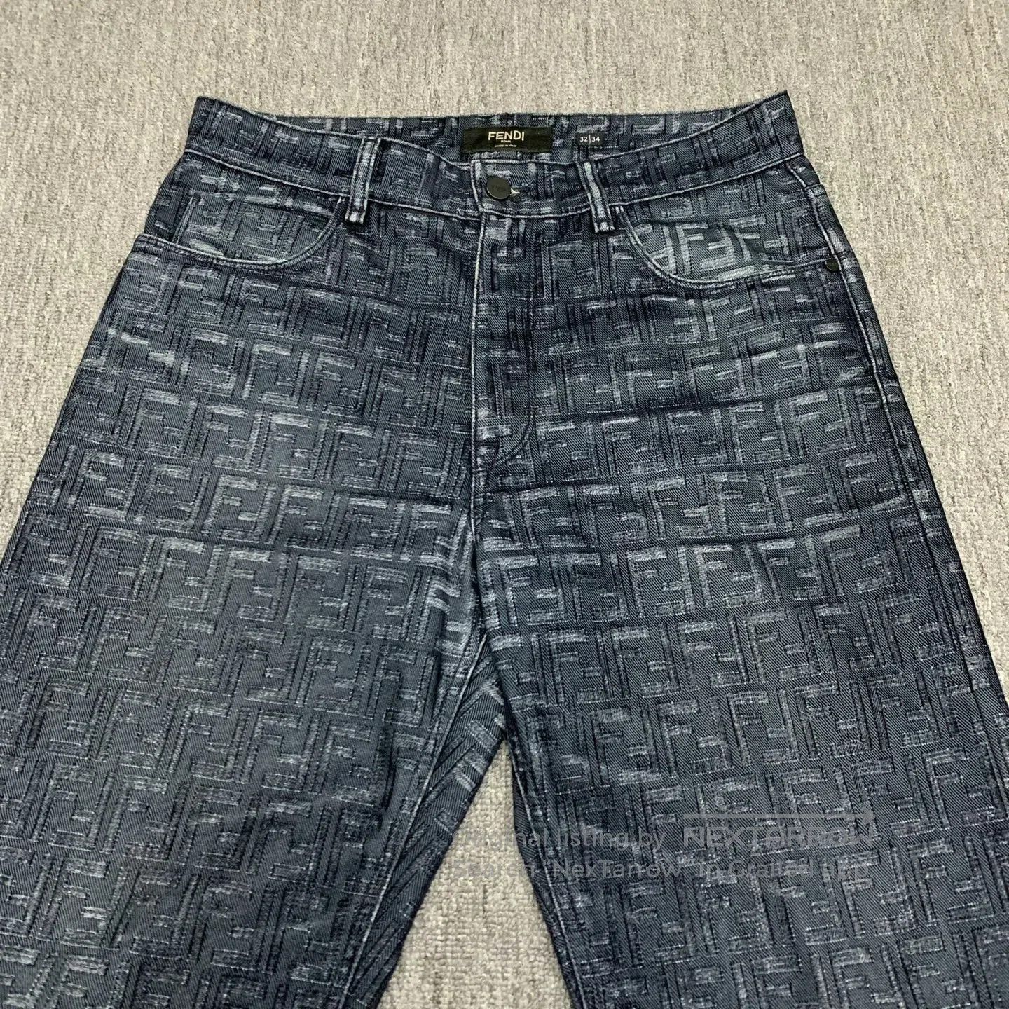 Fendi fendi blue double f print denim pants. Size US 32 / EU 48 - 6 Thumbnail