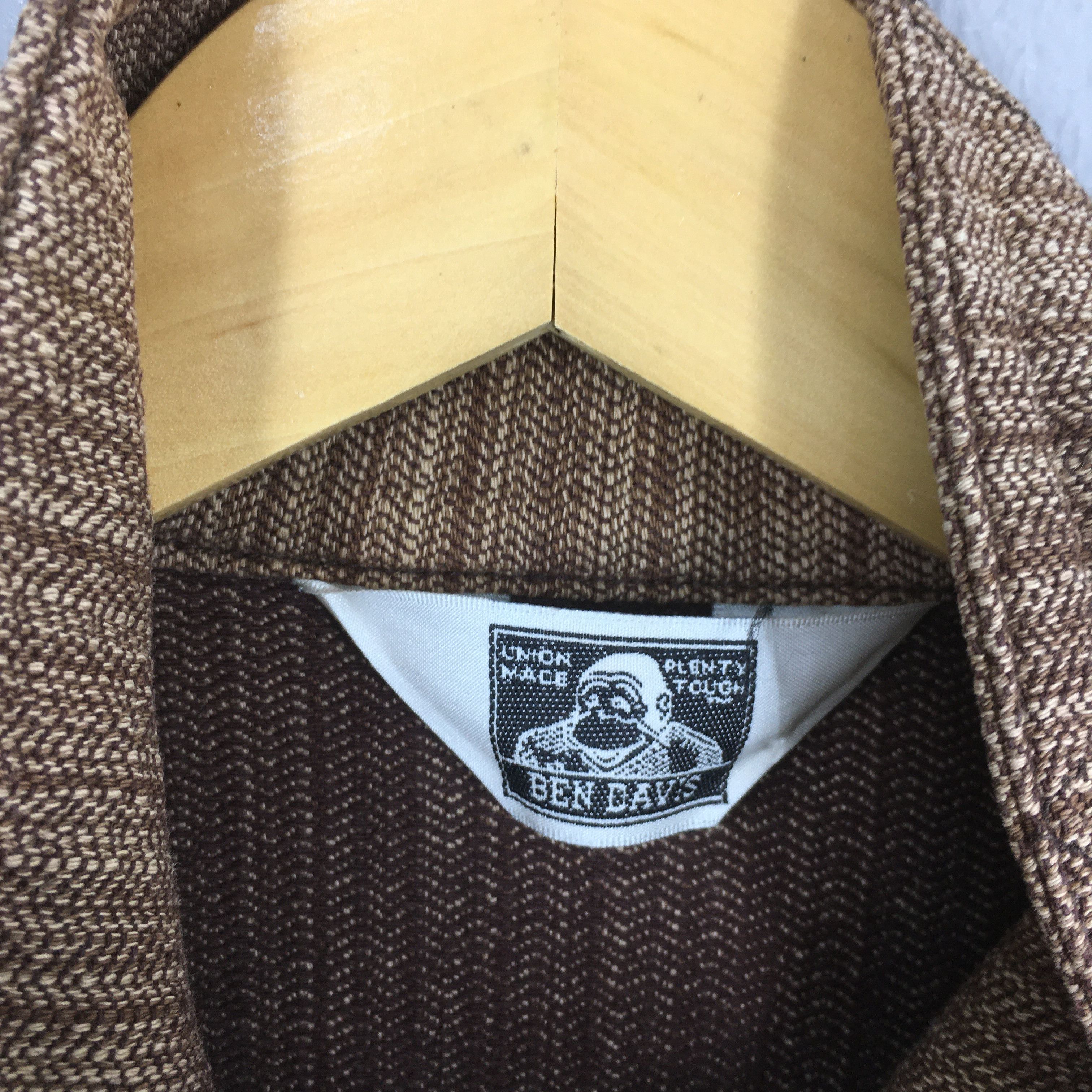 Ben Davis Vintage 1990s Ben Davis Brown Herringbone Jacket M Size US M / EU 48-50 / 2 - 6 Thumbnail