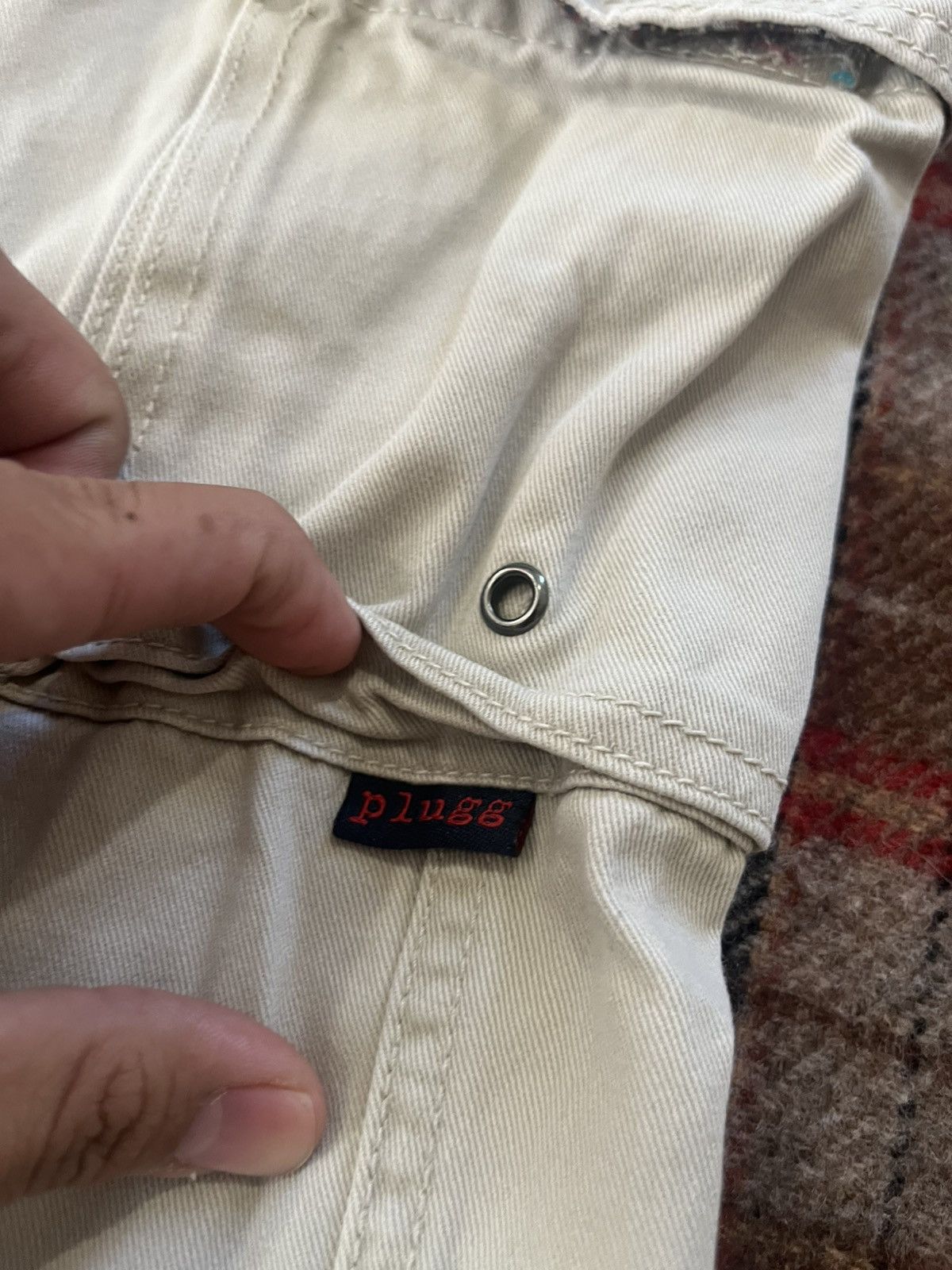 JNCO Vintage 90’s Super Baggy Wide Leg PLUGG Cargo Jeans Pants Size US 36 / EU 52 - 4 Thumbnail