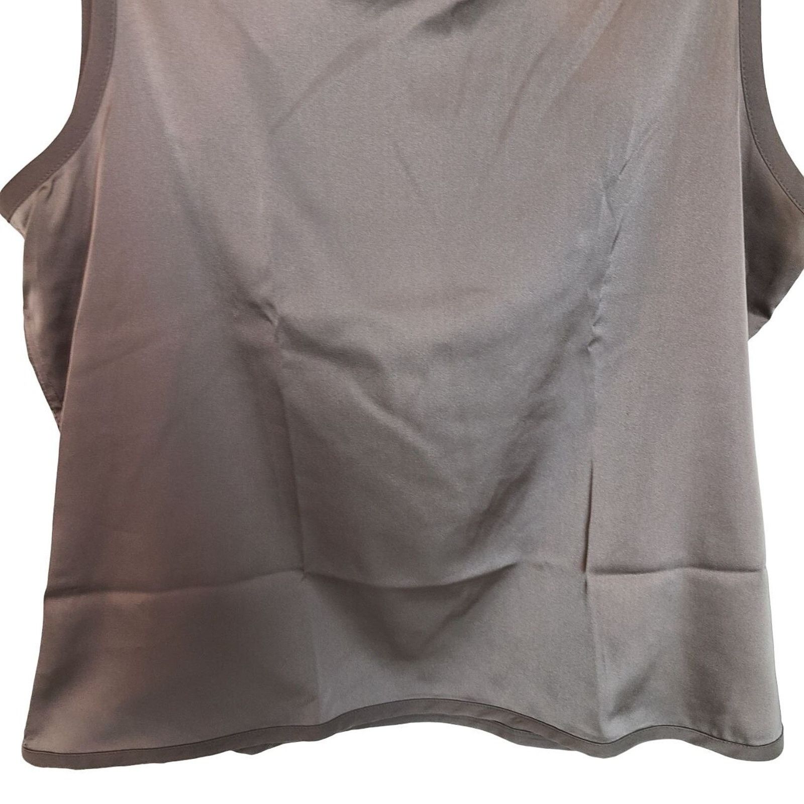 Chicos Chicos Travelers Tank M Satin Mochachino Crepe Top Classic Size M / US 6-8 / IT 42-44 - 3 Thumbnail
