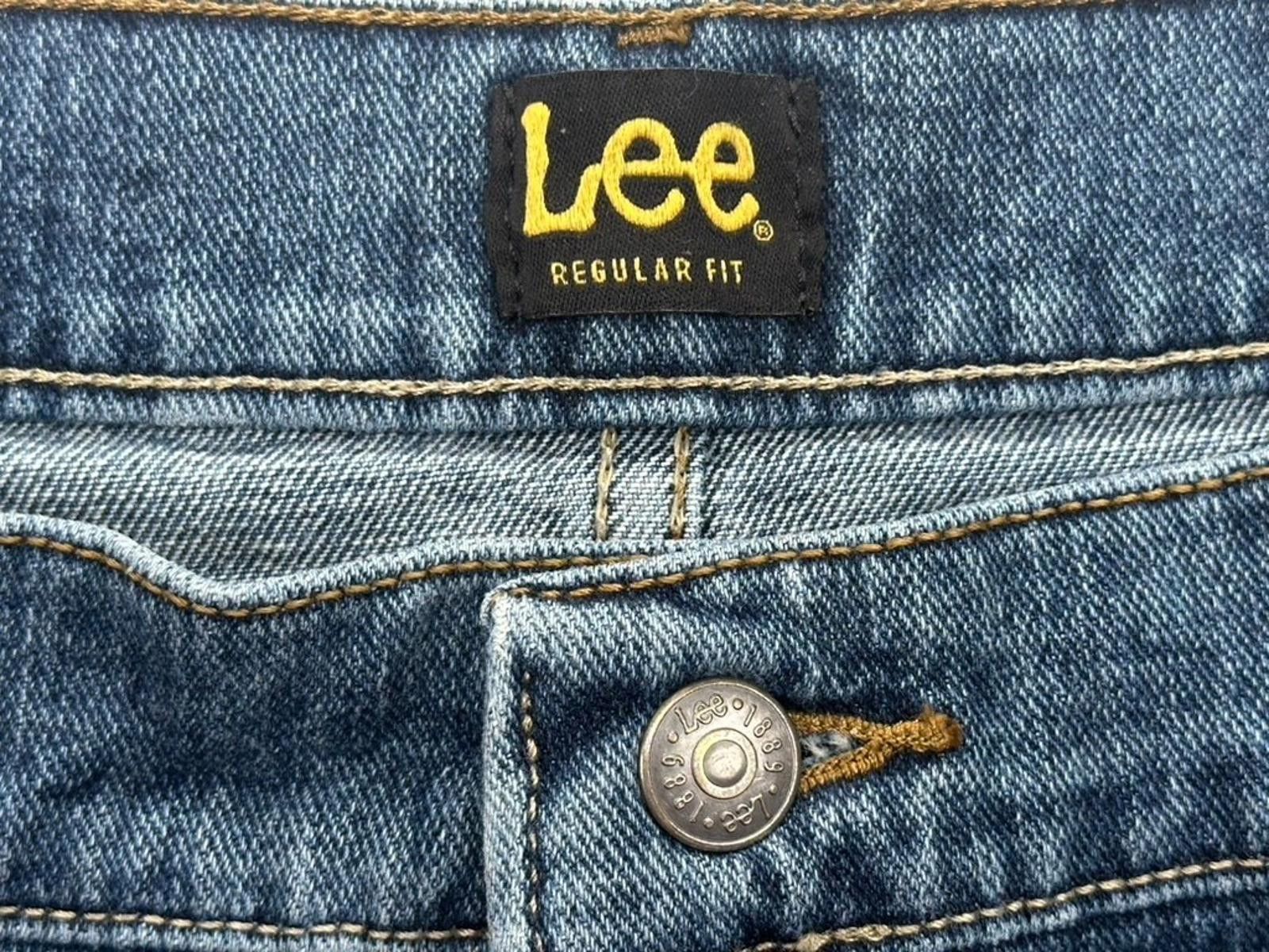 Lee Lee Regular Fit 5-Pocket Denim Jeans Blue Men 46/29 Size US 44 / EU 60 - 3 Thumbnail