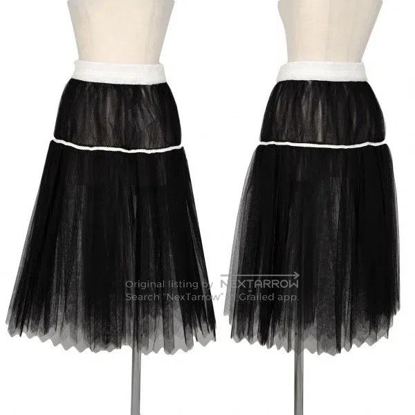 Comme des Garcons Comme Des Garcons size M Black Vintage Tulle Design Skirt Size 23" - 1 Thumbnail