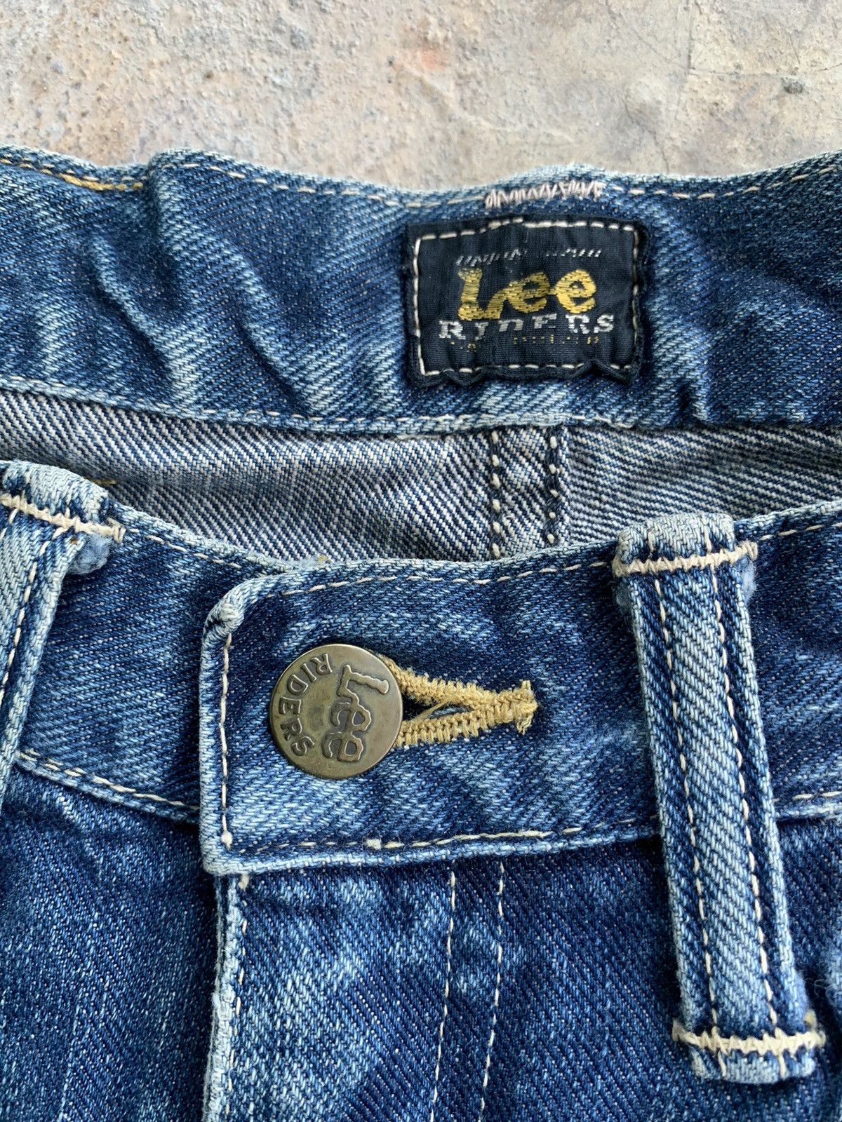 Lee Vintage Lee Raiders Selvedge Rusty Distressed Denim Size US 32 / EU 48 - 12 Thumbnail