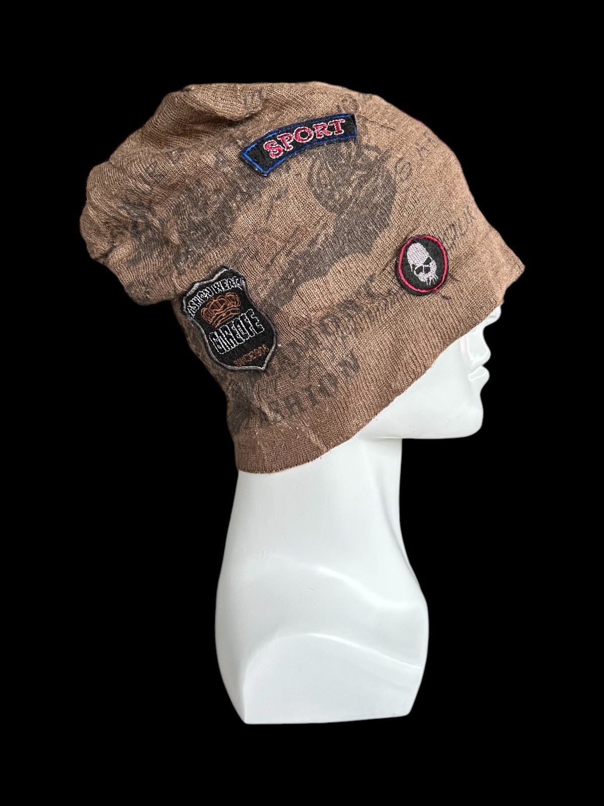 Japanese Brand × Kapital × Vintage Japanese Style Beanie Hats Rare design 🎌☠️☠️ Size ONE SIZE - 2 Thumbnail