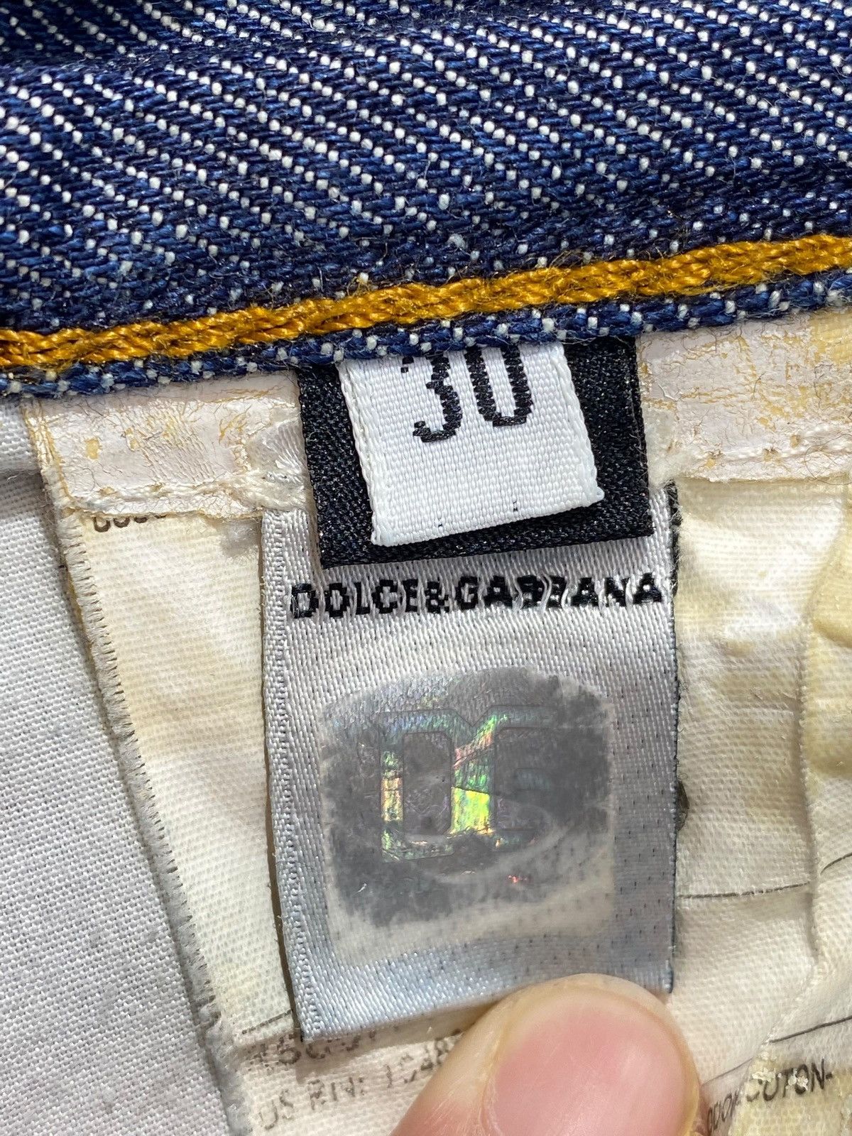 Dolce & Gabbana Vintage Dolce & Gabbana Whisker Ripped Denim Size US 30 / EU 46 - 12 Thumbnail