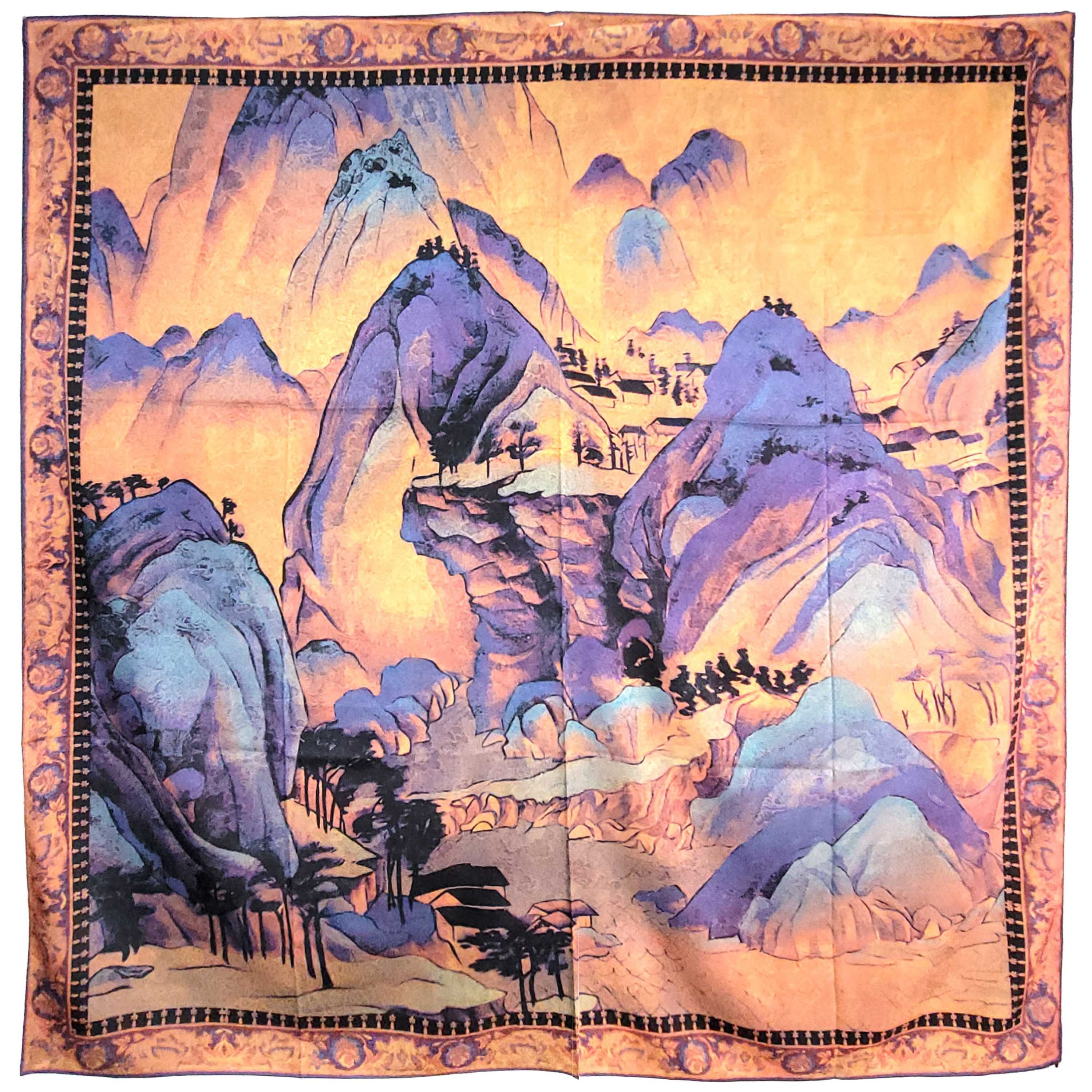 Other NWT Double Sided Silk Scarf 52"x52" Large Square Wrap 3245 Size ONE SIZE - 2 Thumbnail