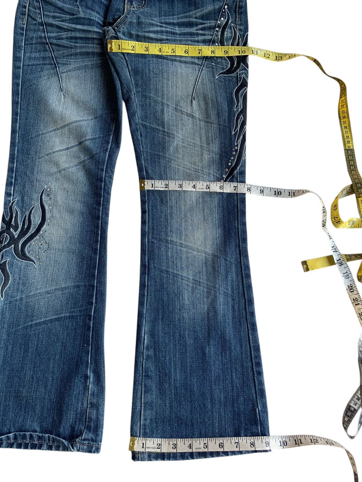 Black Crown Flared Rusty Mudmax Punk Style Denim