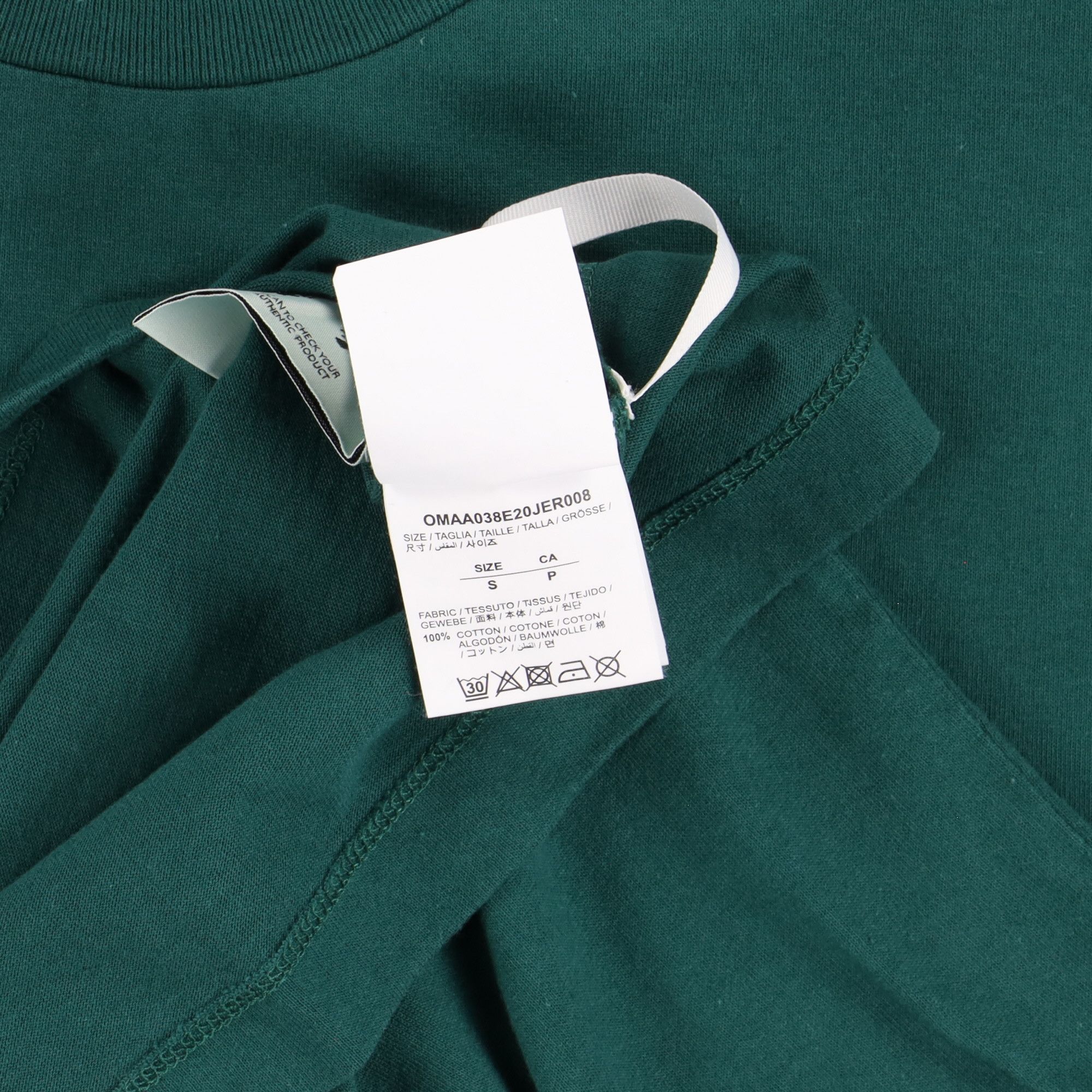 Off-White Green Kiss 21 Oversized T-Shirt Size US S / EU 44-46 / 1 - 7 Thumbnail