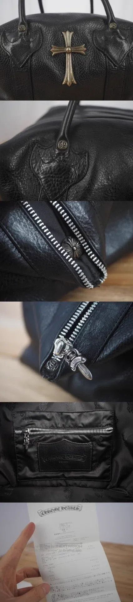 Chrome Hearts CHROME HEARTS Silver Cross Dumpling Bag Size ONE SIZE - 8 Thumbnail