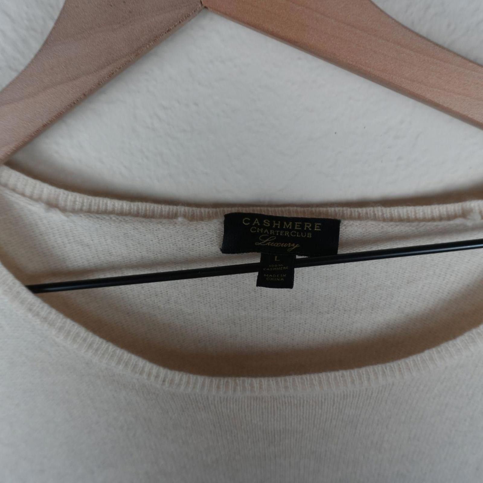 Charter Club Charter Club Sweater Women's L Black Cream Cashmere Luxury Size L / US 10 / IT 46 - 2 Thumbnail