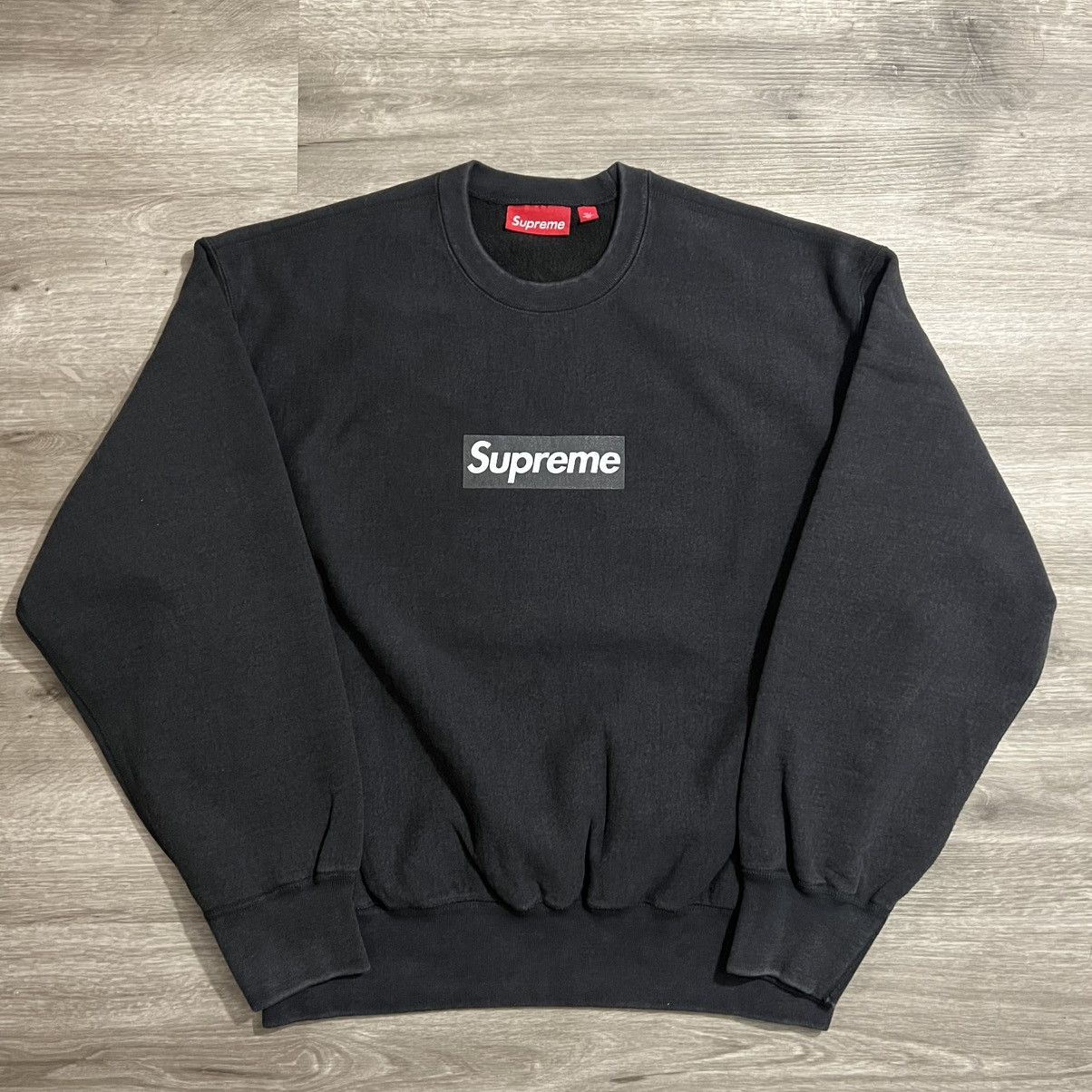 Supreme Supreme Washed Box Logo Crewneck Size US M / EU 48-50 / 2 - 2 Thumbnail