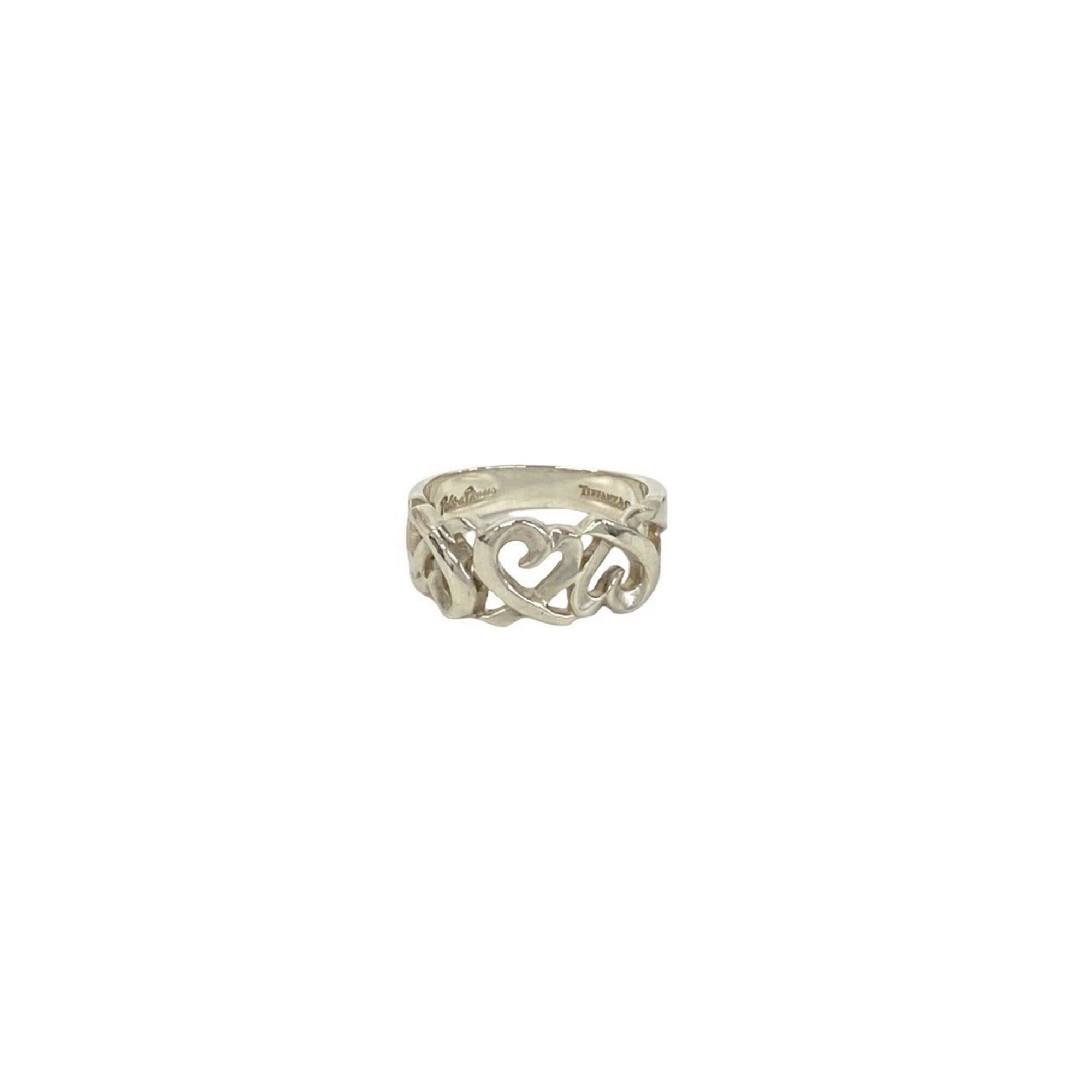 Tiffany & Co. TIFFANY&Co. Tiffany Triple Loving Heart Sterling Silver 925 Ring -0501 Size ONE SIZE - 1 Thumbnail
