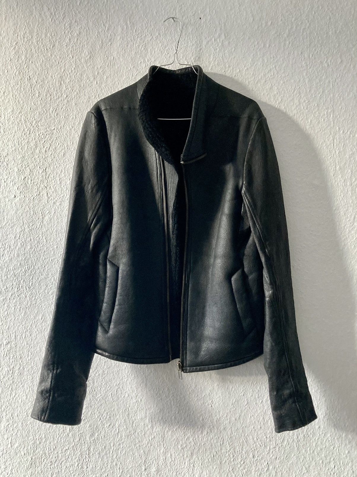 Rick Owens Rick Owens Mollino Shearling Leather Jacket Sz. S | Grailed