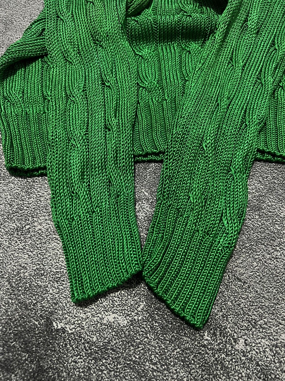 Ralph Lauren Ralph Lauren Silk Cable Knit Sweater Size L / US 10 / IT 46 - 5 Thumbnail