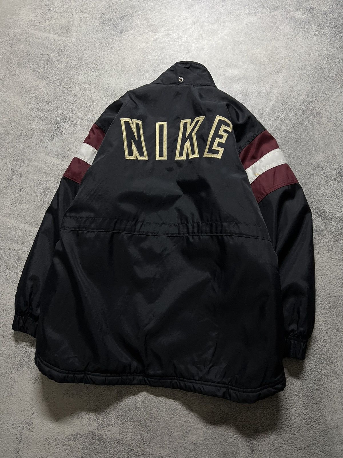 Nike × Vintage Vintage Y2k Nike 🖤 Nylon Spellout Big Logo Jacket 90’s Size US XS / EU 42 / 0 - 5 Thumbnail