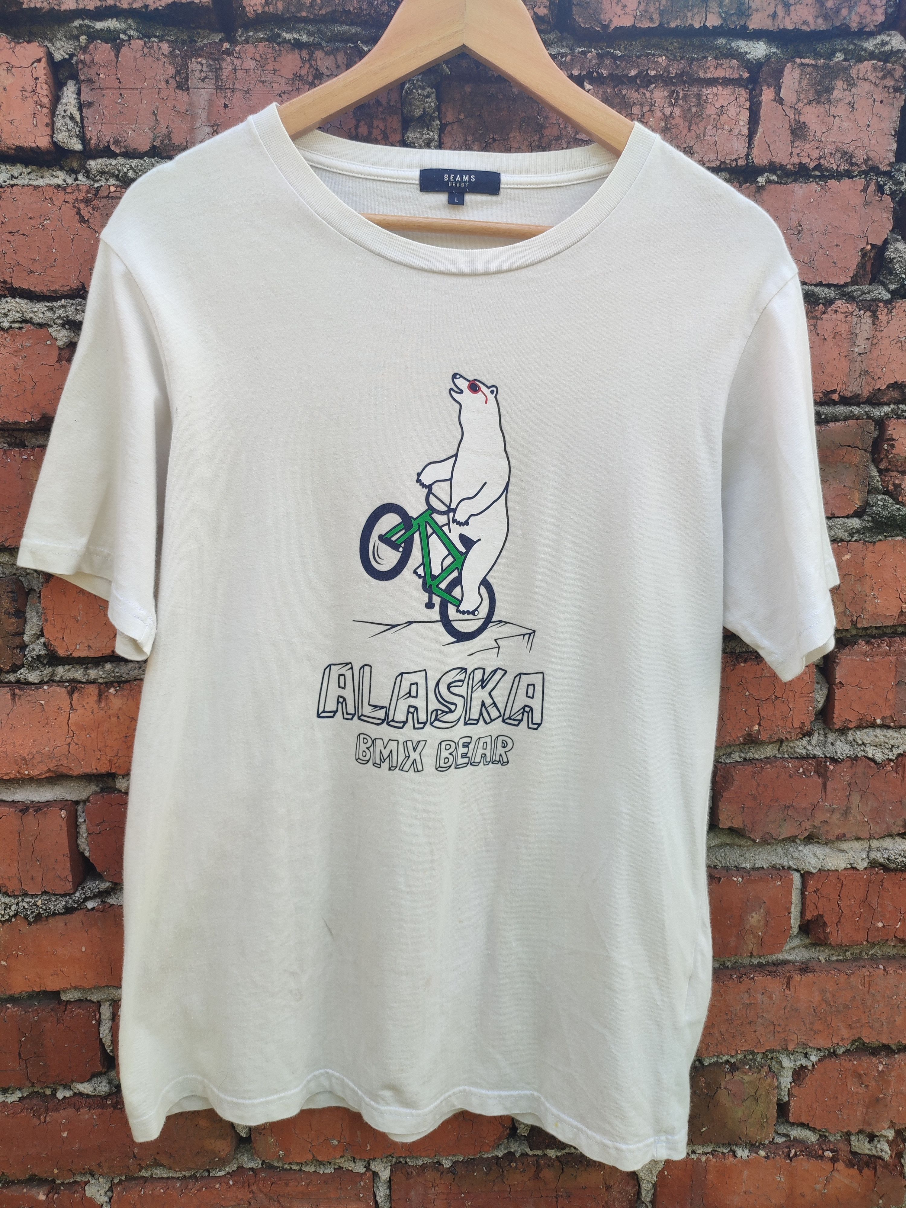 Beams Japan BEAMS ALASKA BMX BEAR TSHIRT Size US L / EU 52-54 / 3 - 1 Thumbnail