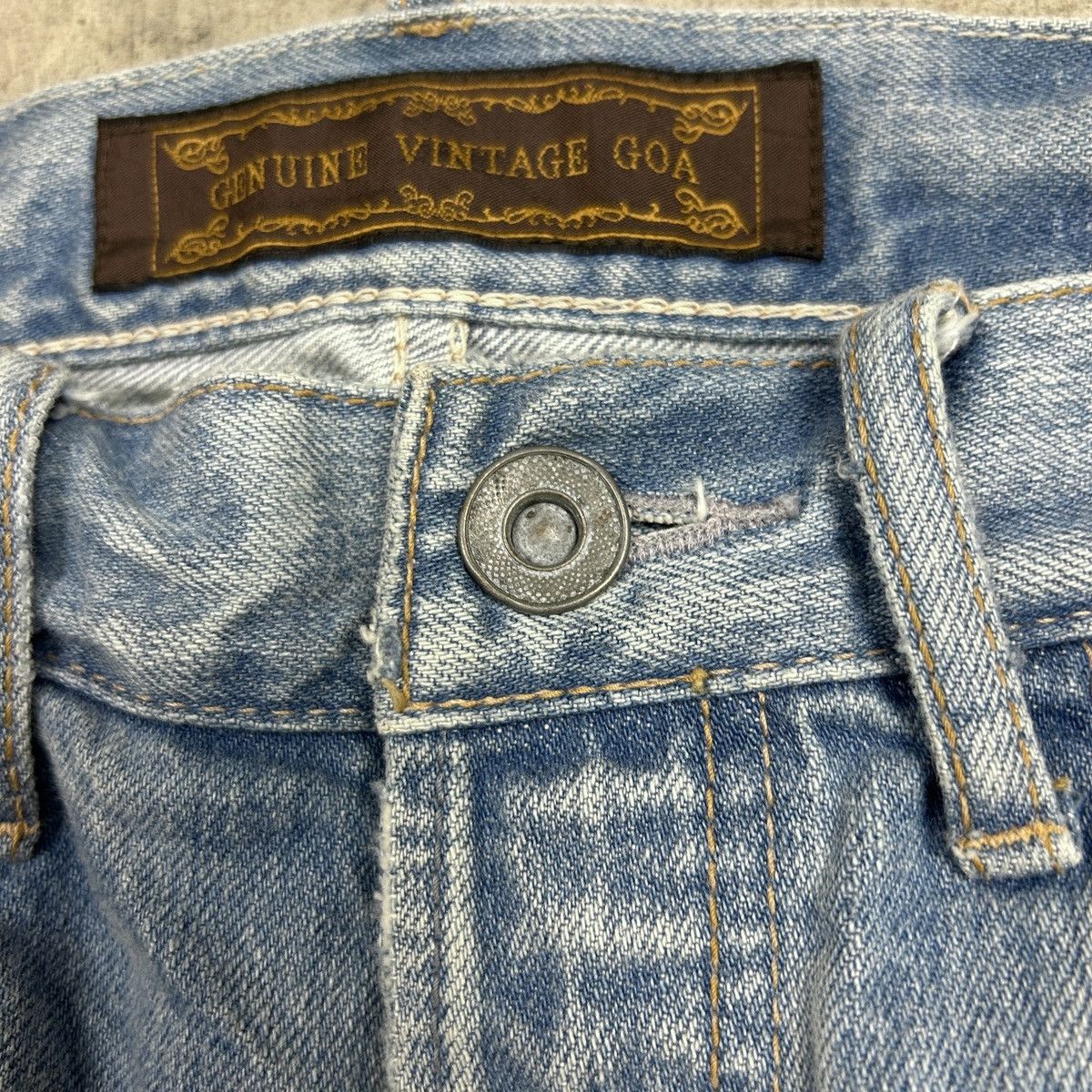 Japanese Brand genuine vintage g.o.a selvedge jeans Size US 30 / EU 46 - 18 Thumbnail