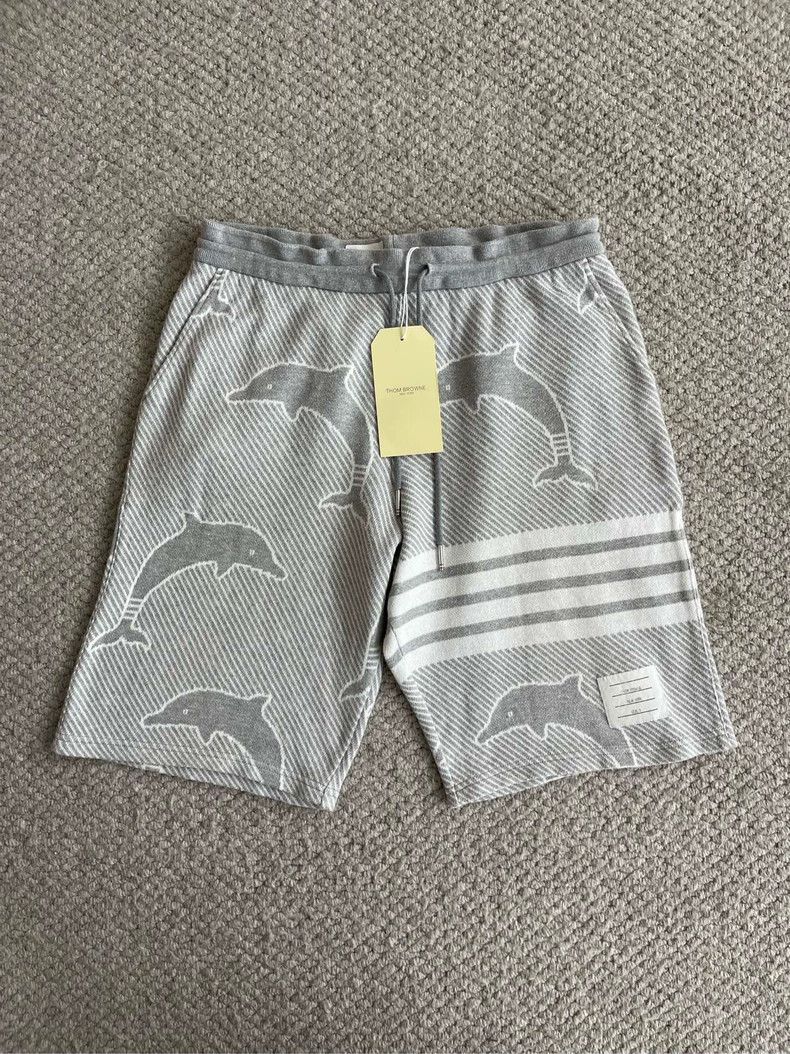 Thom Browne Thom browne Size 2 Gray full-print dolphin limited editio Size US 30 / EU 46 - 1 Thumbnail