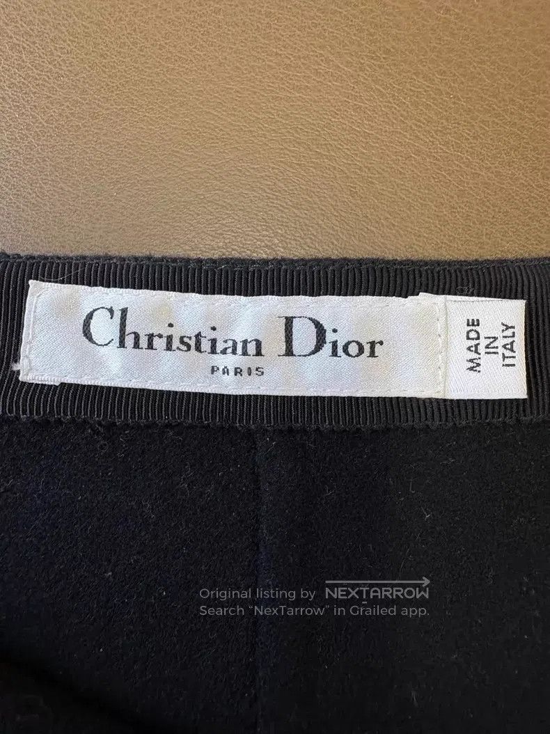 Dior Dior Black wool A-shaped skirt Size 24" / US 00 / IT 34 - 6 Thumbnail