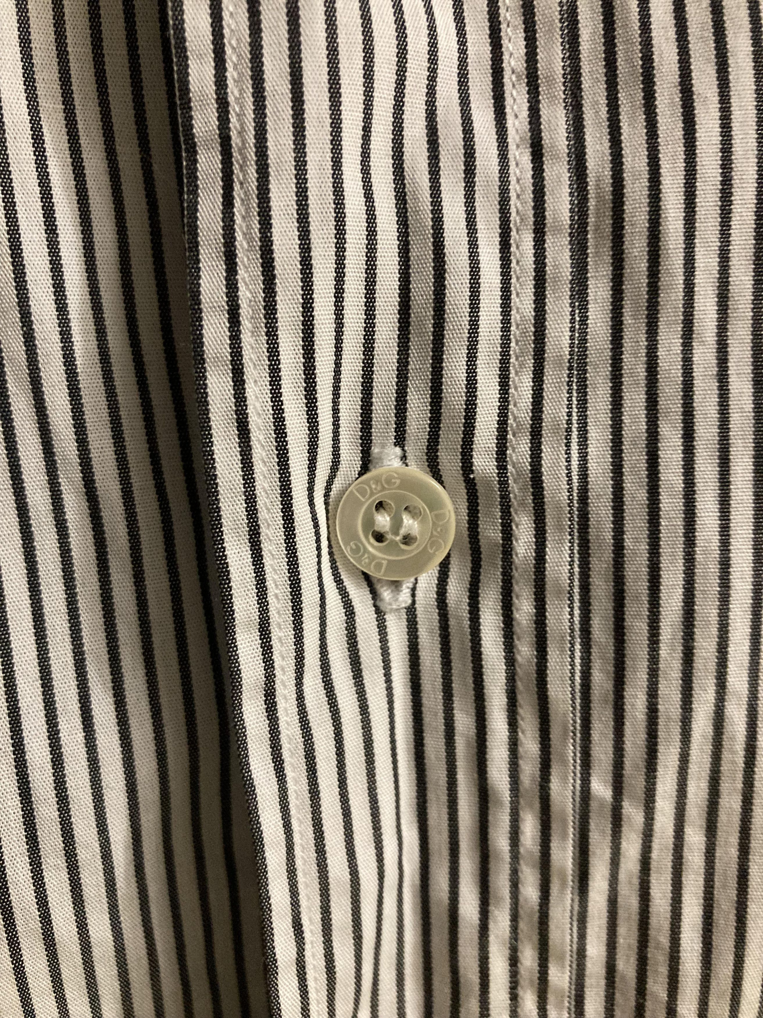 Dolce & Gabbana Vintage Dolce & Gabbana Designer Striped Cotton Shirt Size US L / EU 52-54 / 3 - 6 Thumbnail