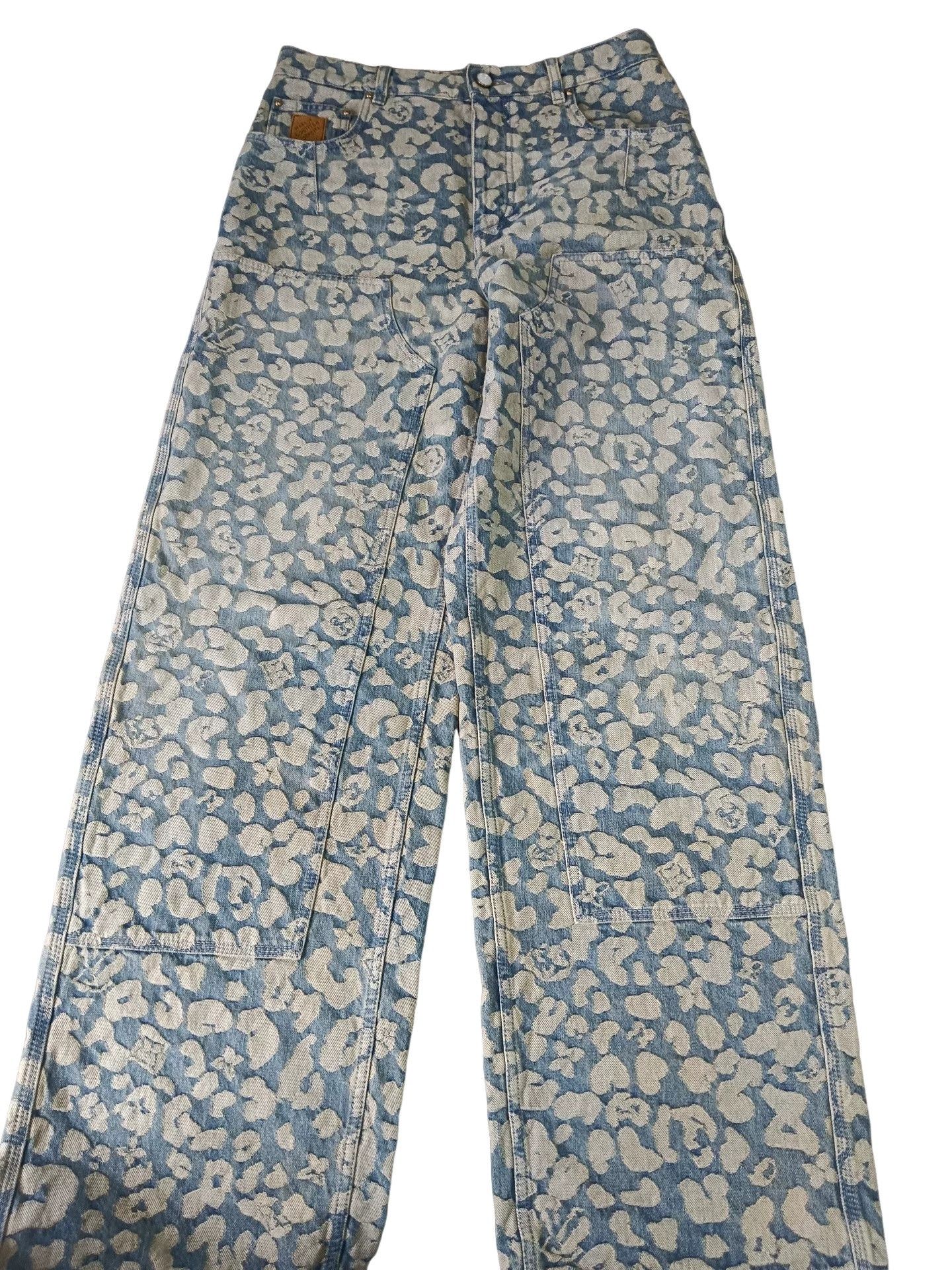 Louis Vuitton Louis Vuitton x NIGO Damier Duck Denim Jeans Size 29 Size US 29 - 1 Thumbnail
