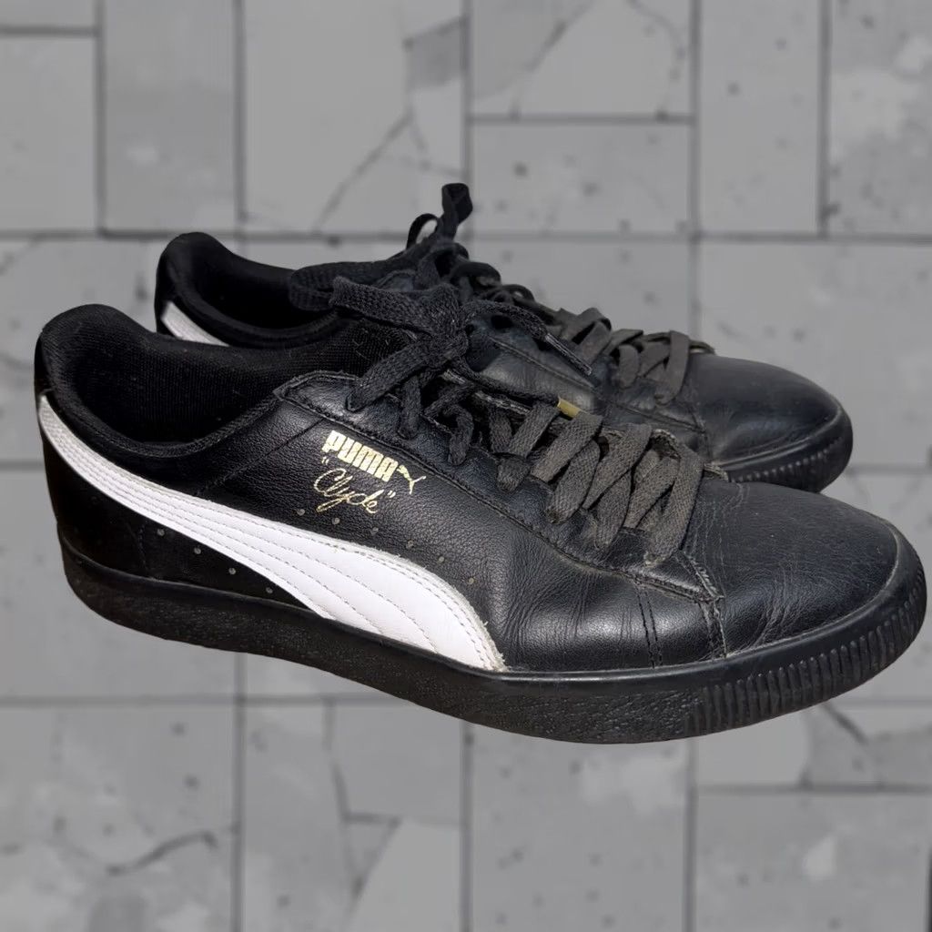 Puma PUMA CLYDE Sneakers Mens 8.5 Leather Black And White Size US 9 / EU 42 - 1 Thumbnail