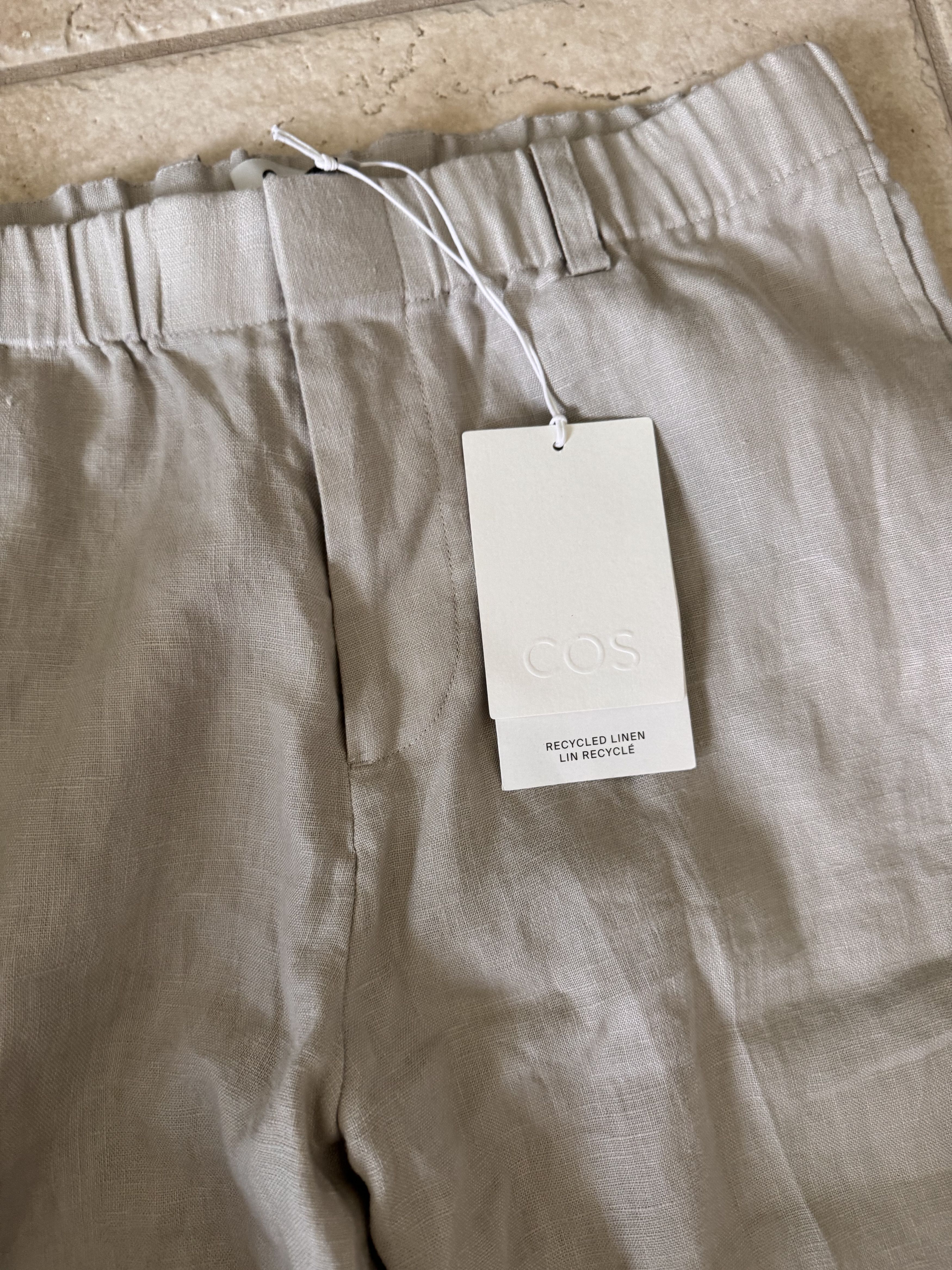 Cos COS STRAIGHT-LEG ELASTICATED LINEN PANTS Size US 30 / EU 46 - 2 Thumbnail