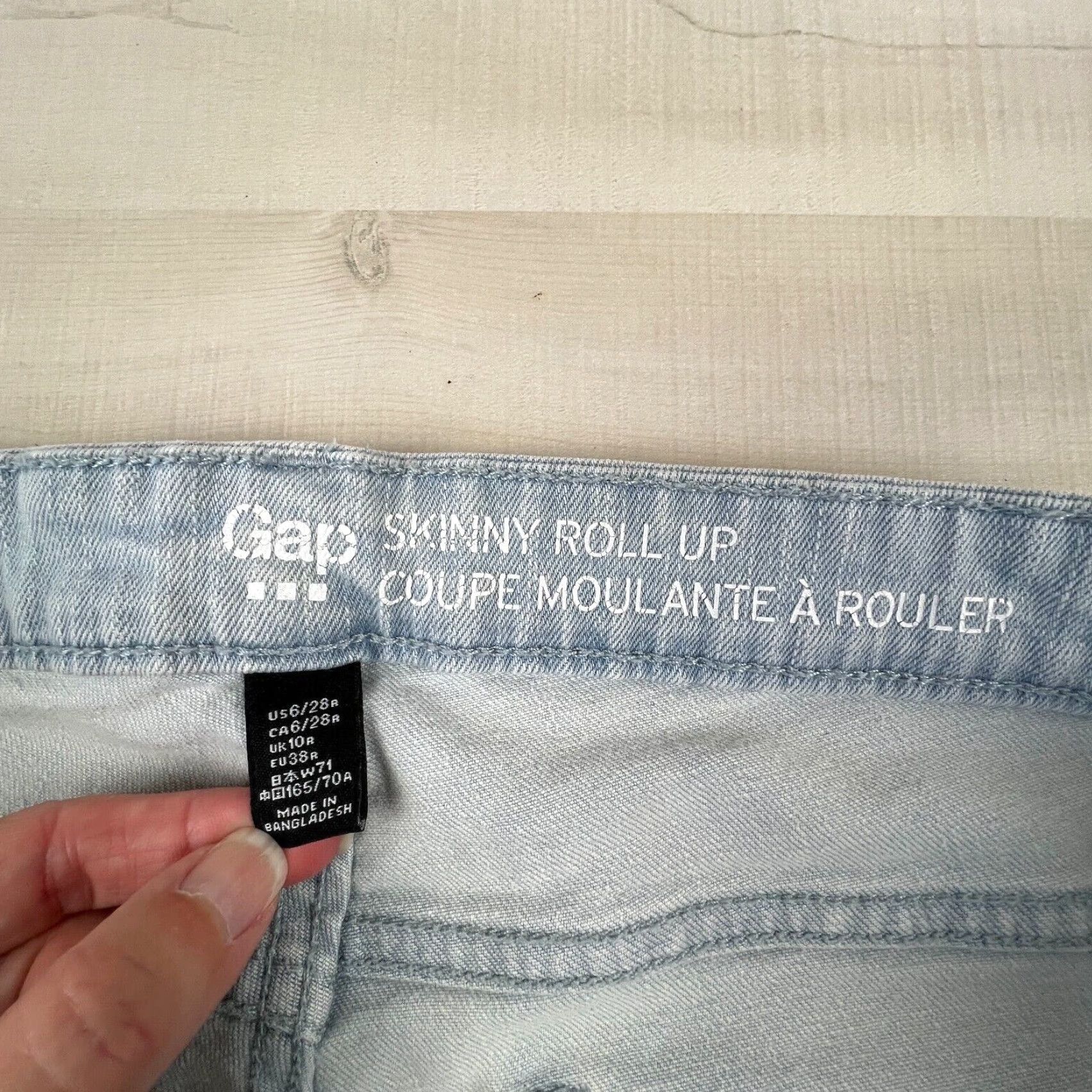 Gap Gap Womens Skinny Jeans 6 Blue Low Rise Stretch Size 28" / US 6 / IT 42 - 4 Thumbnail