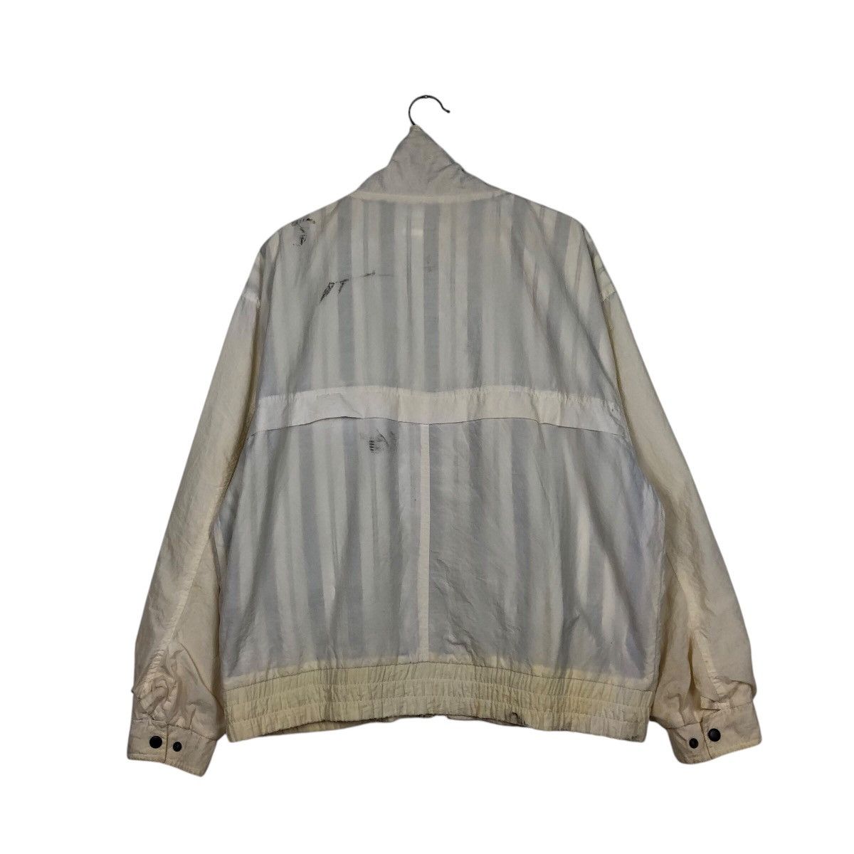 Japanese Brand × Vintage 📌Vintage Bomber Jacket Sport Striped Blanket Issey Miyake Size US M / EU 48-50 / 2 - 9 Thumbnail