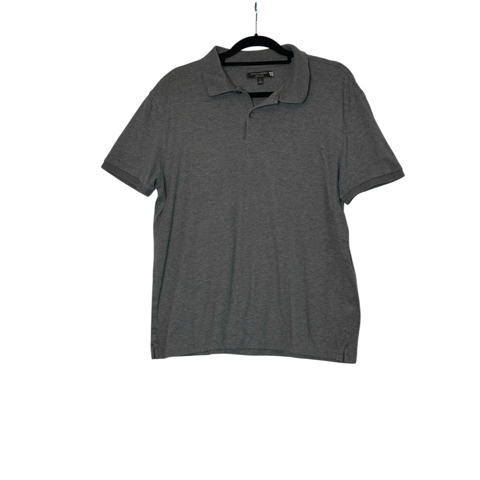 Banana Republic Banana Republic gray short sleeves polo shirt size Large Size US L / EU 52-54 / 3 - 6 Thumbnail