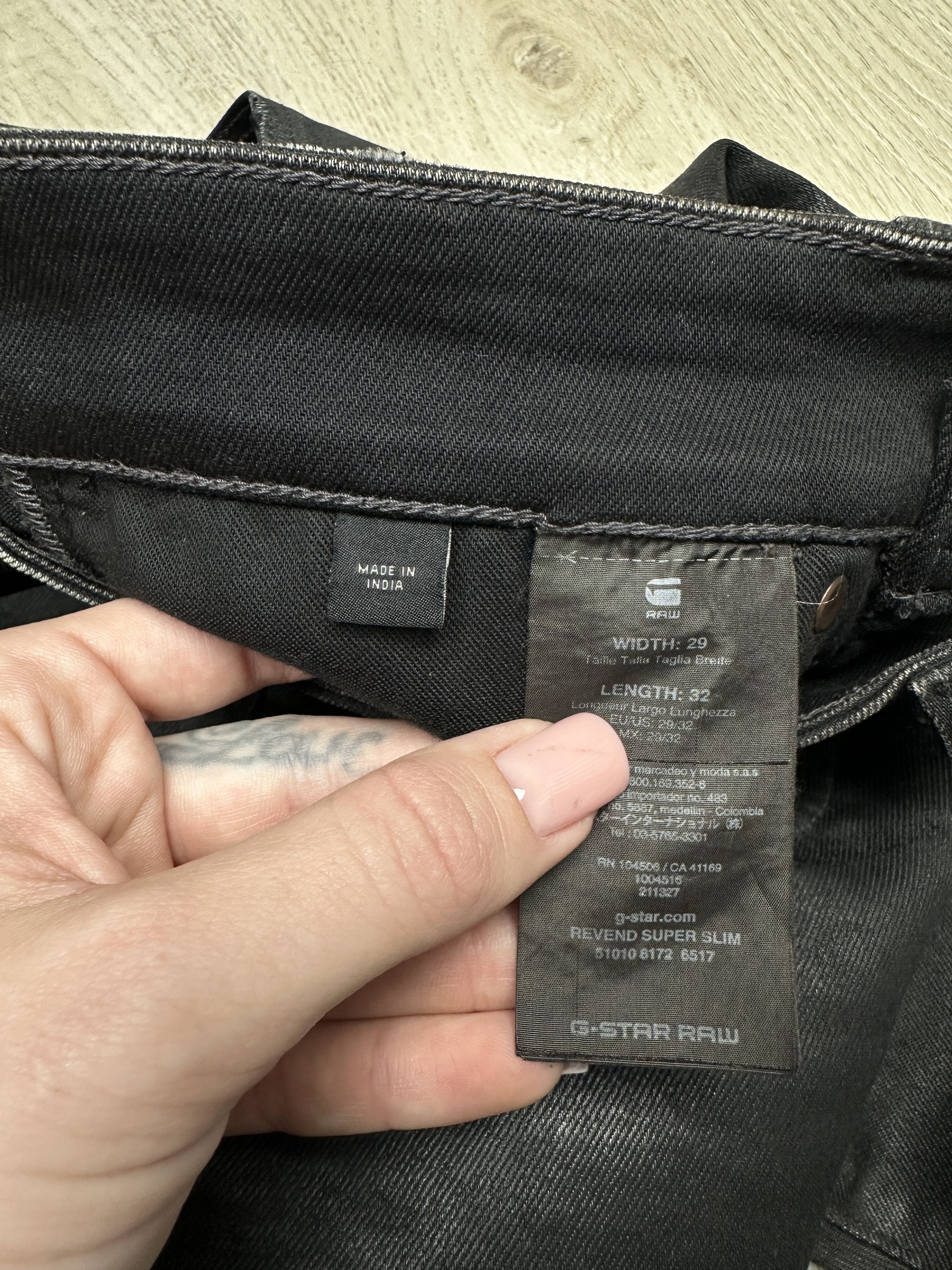 G-Star G Star Raw Revend Super Slim Vintage Mens Denim Pants Jeans Size US 29 - 4 Thumbnail