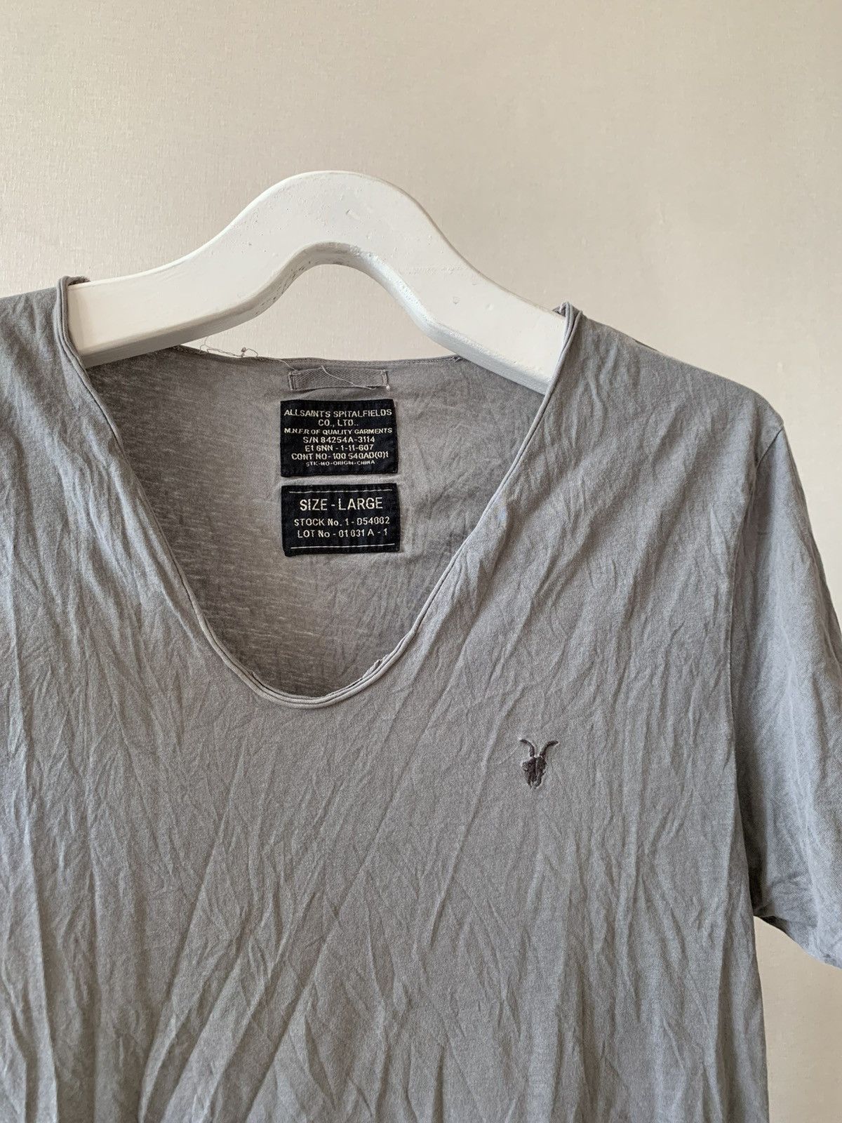 Allsaints × Vintage Y2K Allsaints Vintage Grunge Crazy Faded Mudwash Tee Size US L / EU 52-54 / 3 - 2 Thumbnail
