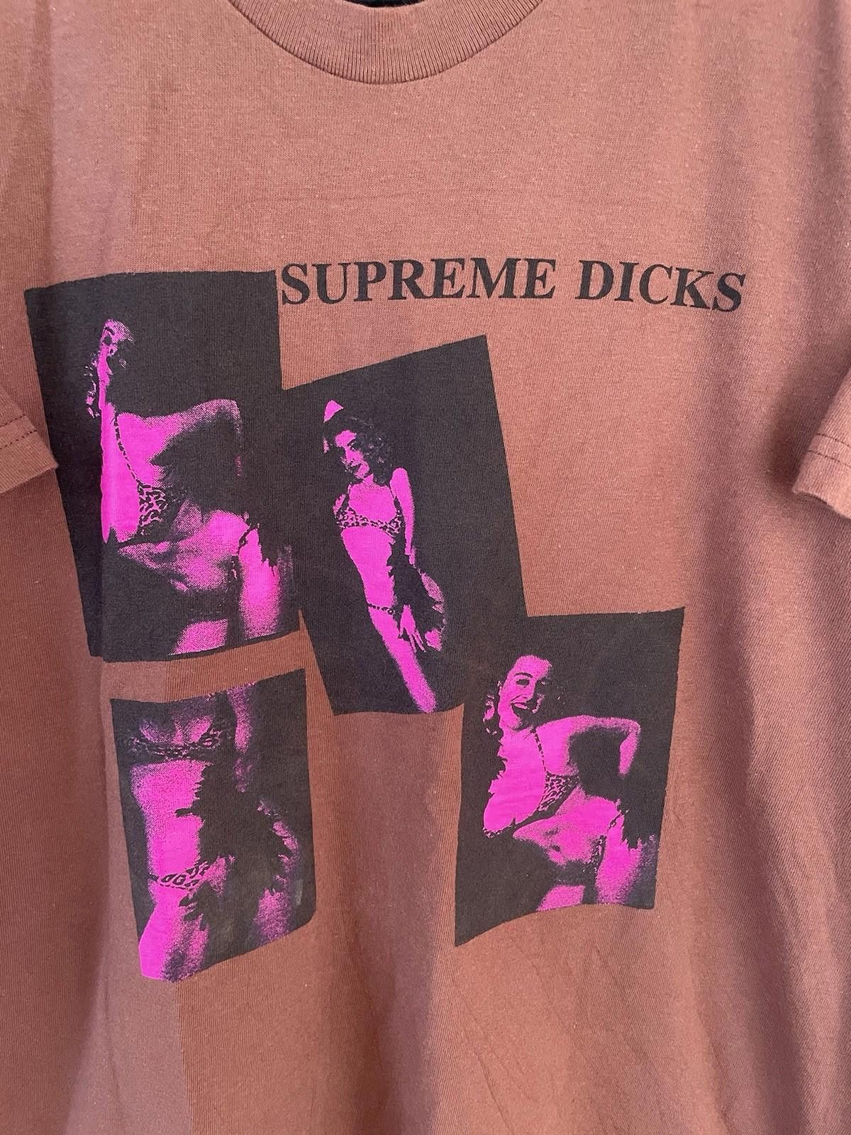 Supreme FW20 Supreme Dicks Brown Graphic T Shirt Medium Size US M / EU 48-50 / 2 - 2 Thumbnail