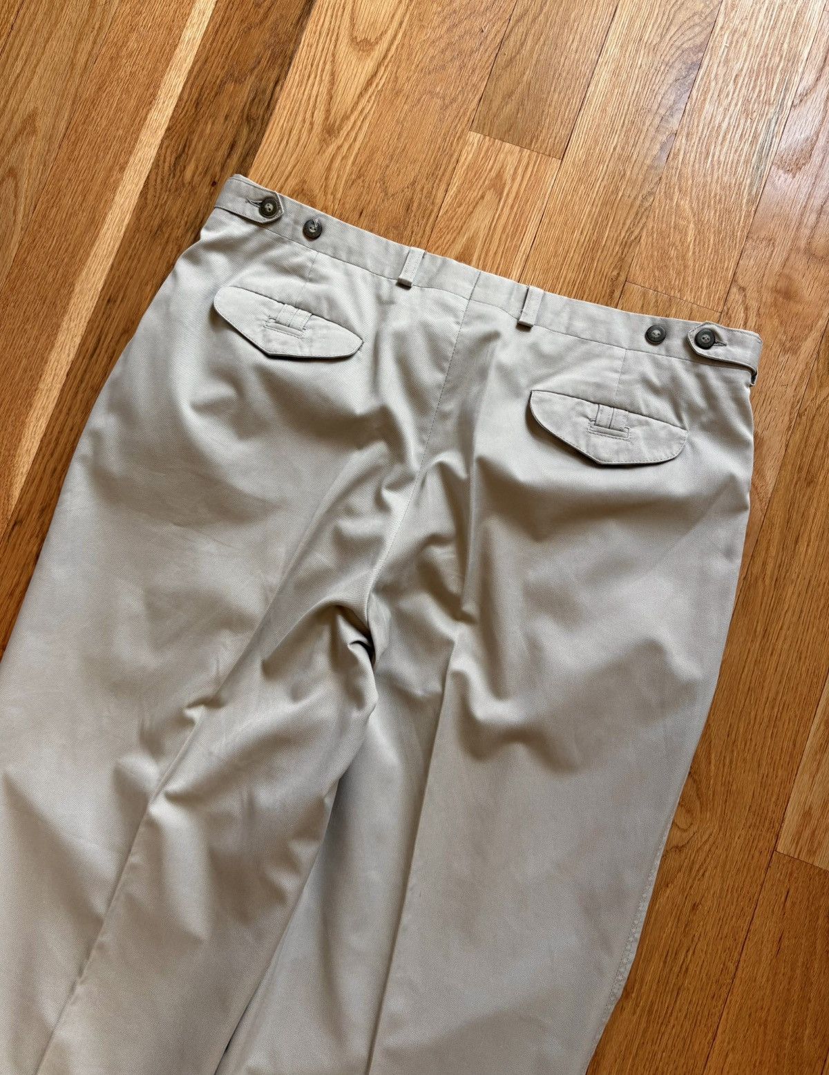 Lacoste Chemise Lacoste Vintage 80s 90s Ivory Tan Chinos Golf 36x31 Size US 36 / EU 52 - 4 Thumbnail