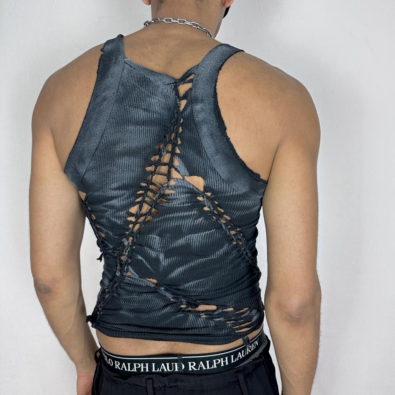 Other ASTROBOI* Black and White Braided Twist Tank - Medium Size US M / EU 48-50 / 2 - 4 Thumbnail