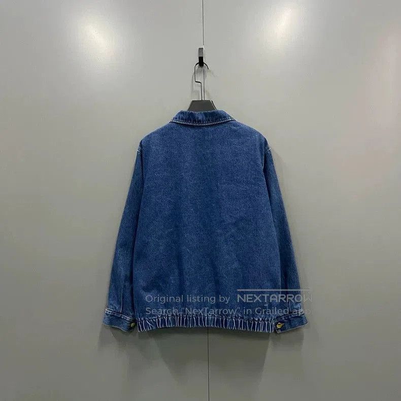 Gucci GUCCI Striped Metal Buckle Denim Jacket. Size US M / EU 48-50 / 2 - 2 Thumbnail